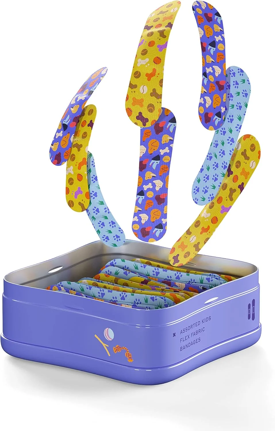 چسب زخم ولی | نشان های شجاعت پارچه ای انعطاف پذیر چسبی | اشکال مختلف برای بریدگی ها، خراش ها و زخم های جزئی | جعبه کمک های اولیه رنگارنگ و سرگرم کننده | طرح سگ ها - 48 عدد چسب زخم ولی | نشان های شجاعت پارچه ای انعطاف پذیر چسبی | اشکال مختلف برای بریدگی ها، خراش ها و زخم های جزئی | جعبه کمک های اولیه رنگارنگ و سرگرم کننده | طرح سگ ها - 48 عدد