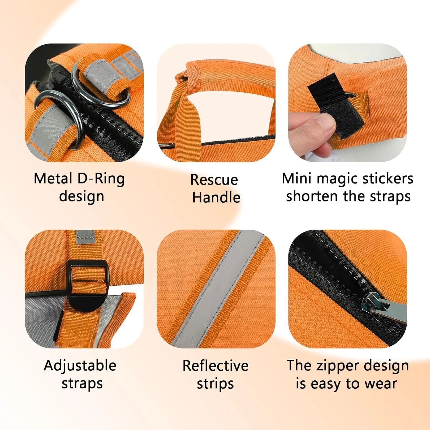 جلیقه نجات سگ THE WHITE SHOP Ripstop برای سگ های کوچک، متوسط و بزرگ، جلیقه شنا برای سگ ها با دید و شناوری بیشتر (نارنجی) جلیقه نجات سگ THE WHITE SHOP Ripstop برای سگ های کوچک، متوسط و بزرگ، جلیقه شنا برای سگ ها با دید و شناوری بیشتر (نارنجی)