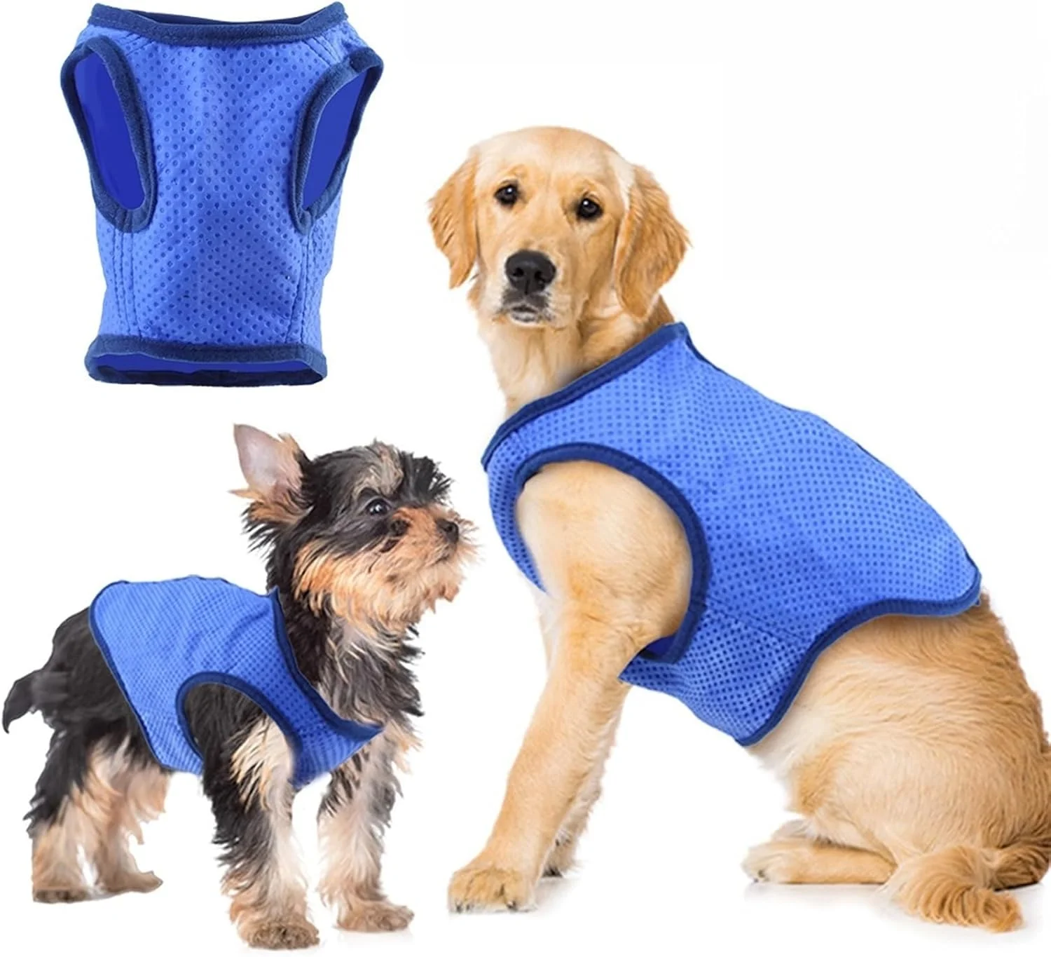 جلیقه خنک کننده سگ فروشگاه سفید. ژاکت سبک وزن با فناوری میکروفیبر خنک کننده تبخیری، پیراهن محافظ برای ساحل، سایزبندی برای سگ های کوچک، متوسط و بزرگ (L) جلیقه خنک کننده سگ فروشگاه سفید. ژاکت سبک وزن با فناوری میکروفیبر خنک کننده تبخیری، پیراهن محافظ برای ساحل، سایزبندی برای سگ های کوچک، متوسط و بزرگ (L)