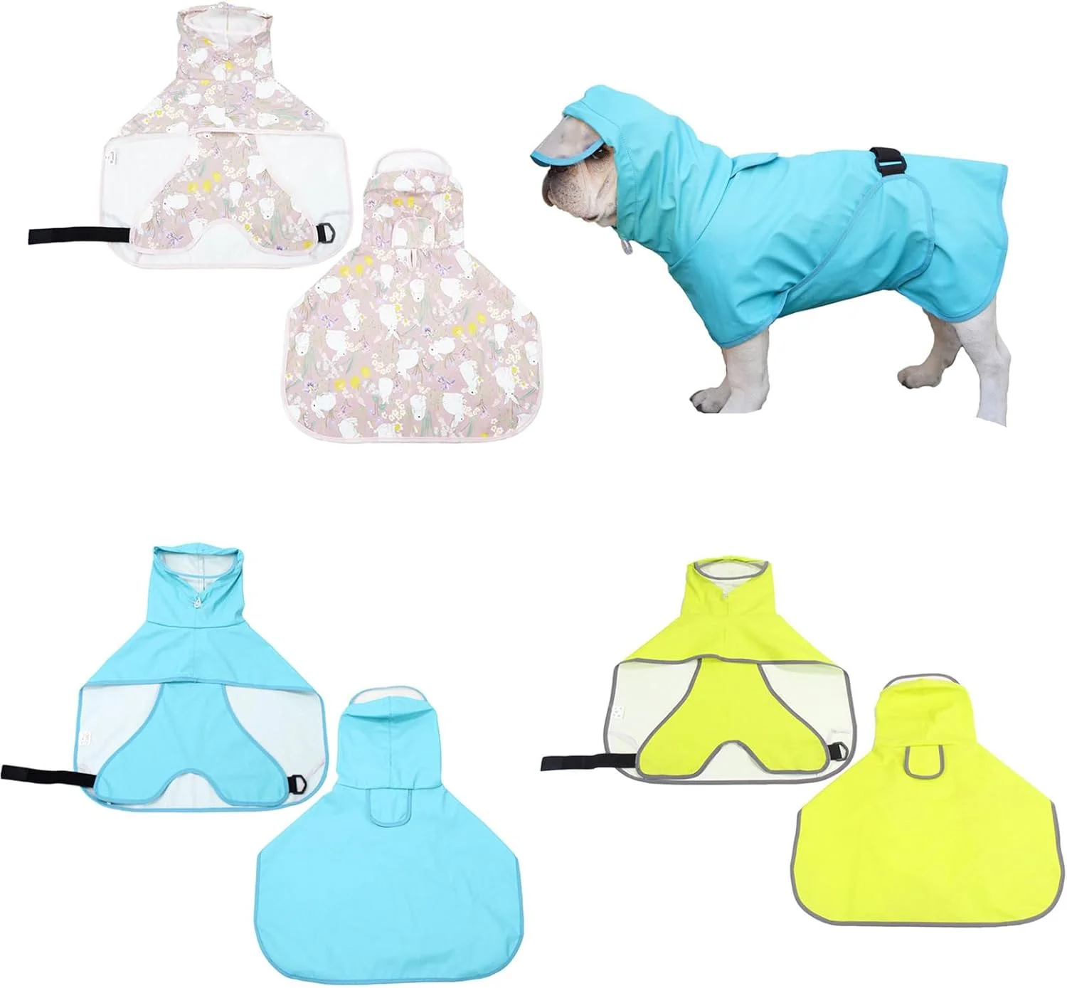 بارانی سگ قابل تنظیم، لباس سگ راحت و شستشوی آسان برای فعالیت در فضای باز بارانی سگ قابل تنظیم، لباس سگ راحت و شستشوی آسان برای فعالیت در فضای باز