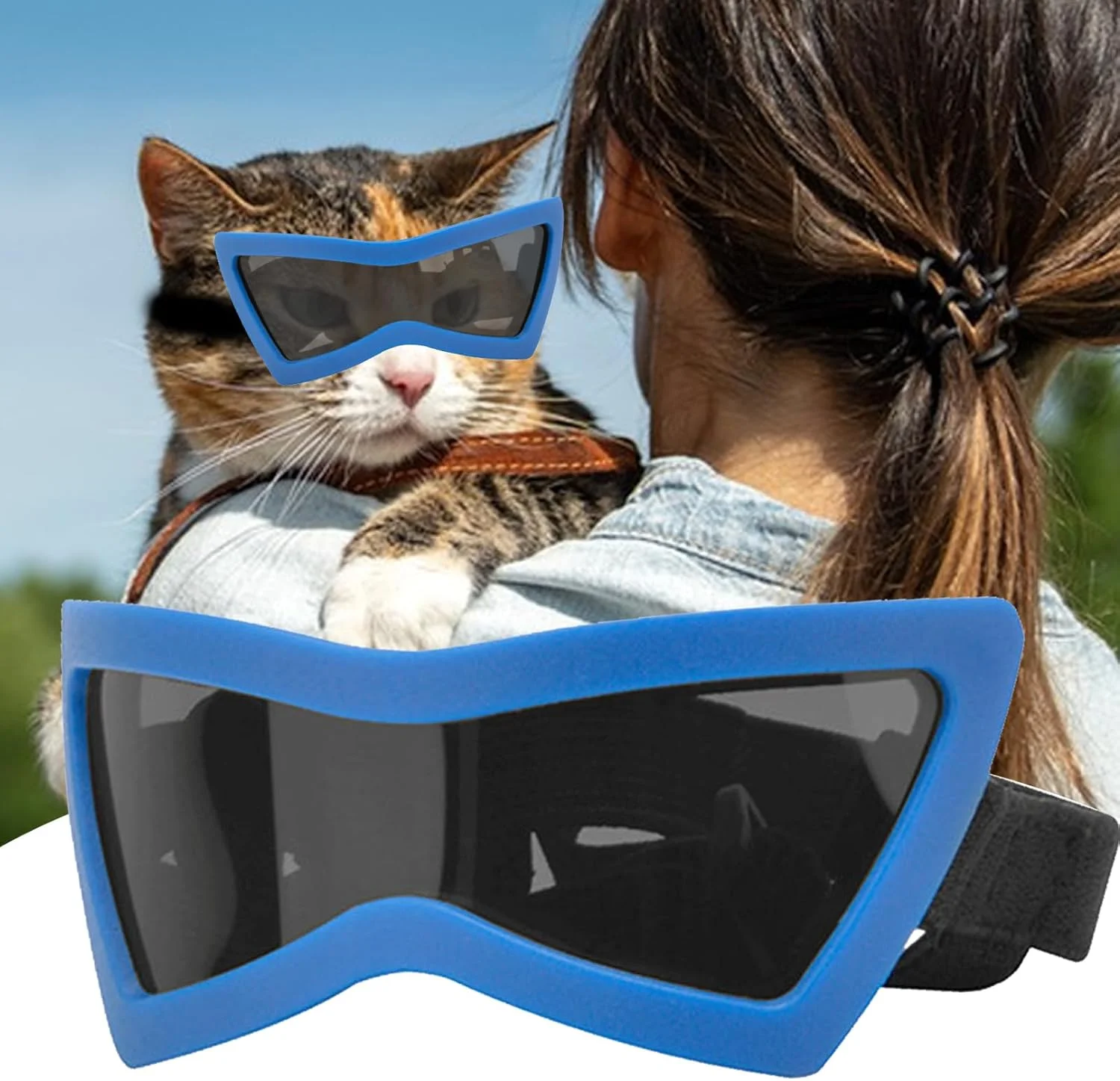 عینک سگ، عینک محافظ باد برای سگ ها، عینک حیوانات خانگی ضد گرد و غبار با بند قابل تنظیم برای پیاده روی و ماجراجویی توله سگ و گربه عینک سگ، عینک محافظ باد برای سگ ها، عینک حیوانات خانگی ضد گرد و غبار با بند قابل تنظیم برای پیاده روی و ماجراجویی توله سگ و گربه