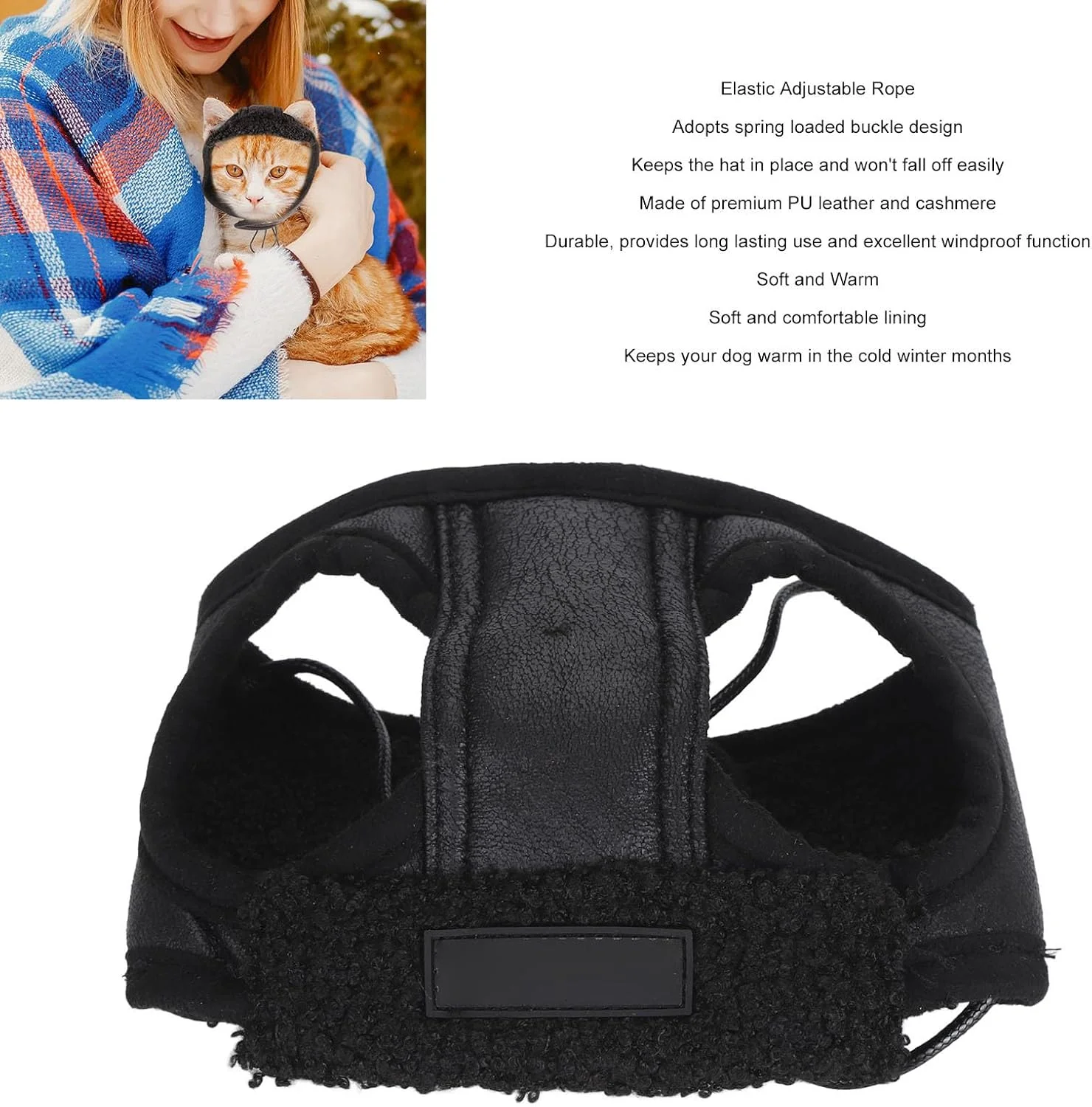 کلاه سگ برای سگ های بزرگ، کلاه زمستانی طناب قابل تنظیم نرم گرم هوانوردی با گوش پوش مد روز حیوان خانگی زمستانی برای آب و هوای سرد مهمانی روزانه (M) کلاه سگ برای سگ های بزرگ، کلاه زمستانی طناب قابل تنظیم نرم گرم هوانوردی با گوش پوش مد روز حیوان خانگی زمستانی برای آب و هوای سرد مهمانی روزانه (M)