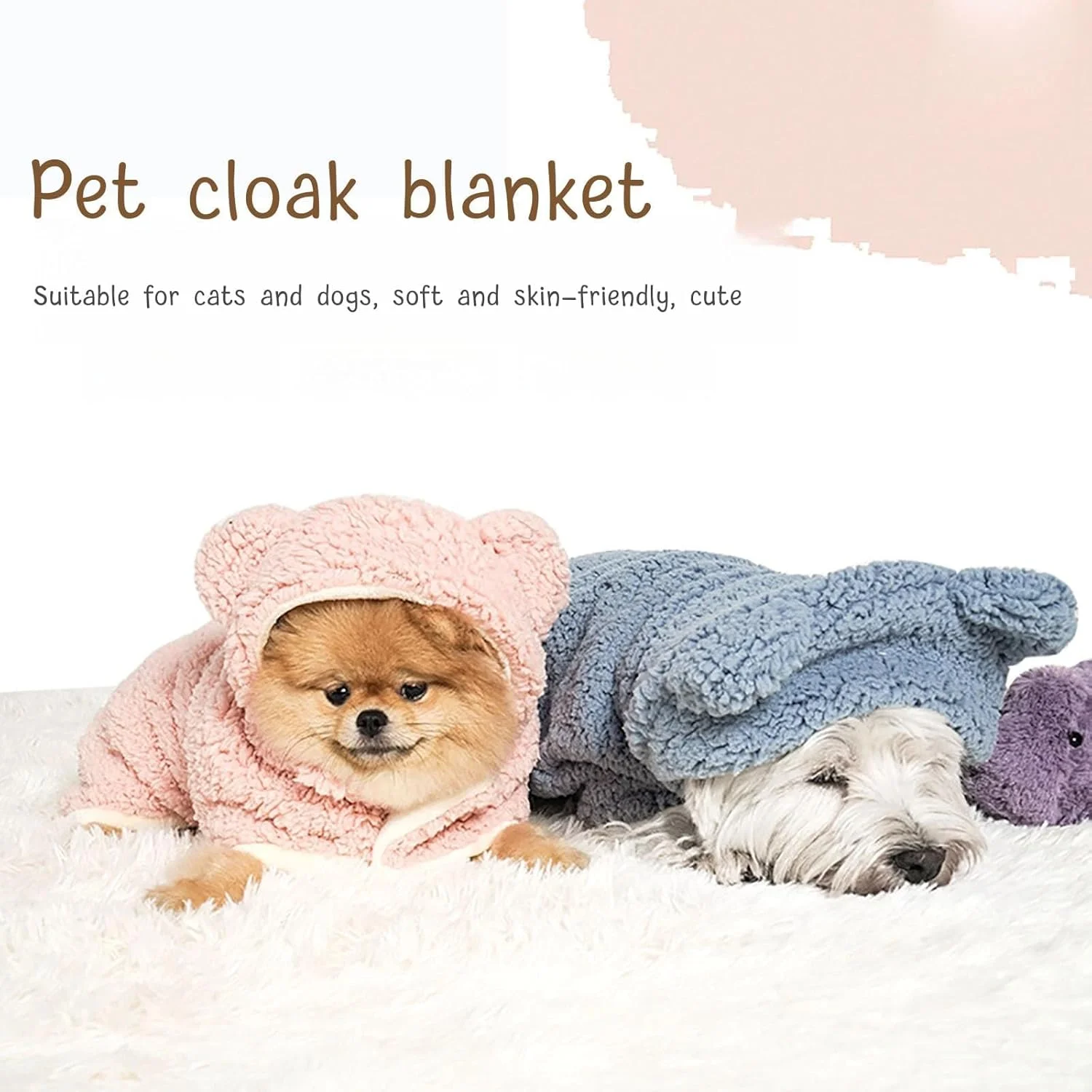 شنل زمستانی گرم سگ با کلاه، پتوی پشمی ضخیم برای سگ ها و گربه های کوچک و متوسط، ژاکت زمستانی برای هوای سرد بیرون، نرم و راحت (آبی، متوسط) شنل زمستانی گرم سگ با کلاه، پتوی پشمی ضخیم برای سگ ها و گربه های کوچک و متوسط، ژاکت زمستانی برای هوای سرد بیرون، نرم و راحت (آبی، متوسط)
