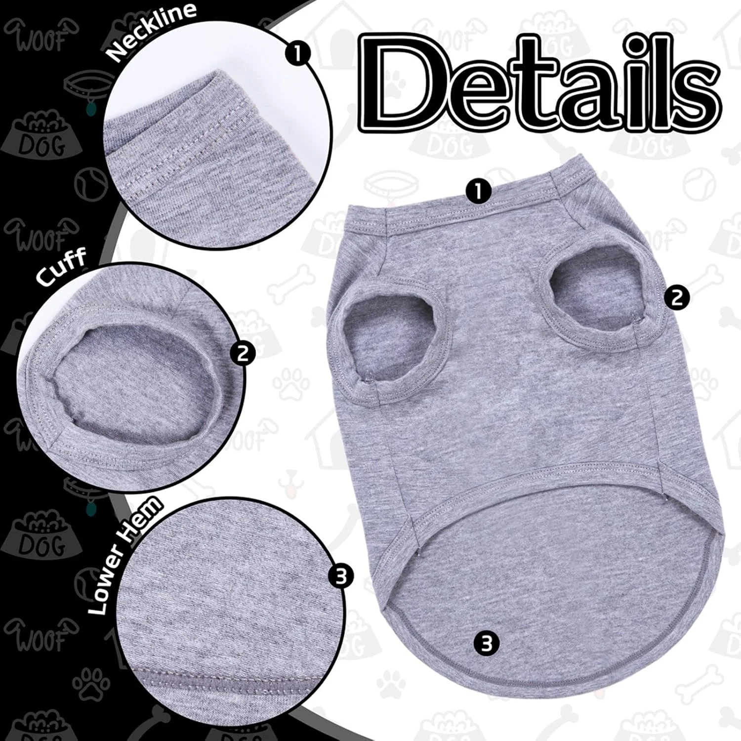 لباس سگ با طرح روز مادر، هدیه ای برای خانم ها - مناسب سگ های کوچک و متوسط، سگ های ماده و توله سگ ها، جلیقه بدون آستین با چاپ شعار L Woof لباس سگ با طرح روز مادر، هدیه ای برای خانم ها - مناسب سگ های کوچک و متوسط، سگ های ماده و توله سگ ها، جلیقه بدون آستین با چاپ شعار L Woof