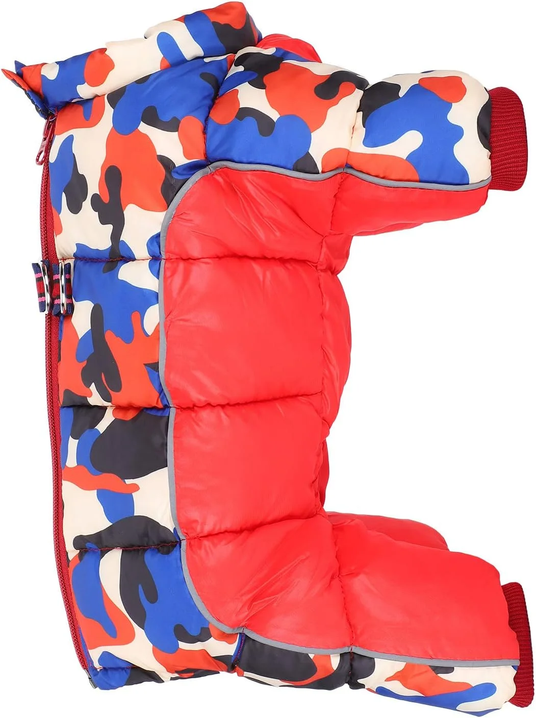 کت زمستانی سگ، ژاکت ضد باد سگ، لباس گرم نگهدارنده سگ، کت زمستانی سگ با طرح استتار قرمز و زیپ پشتی چهار پا (سایز 10#) کت زمستانی سگ، ژاکت ضد باد سگ، لباس گرم نگهدارنده سگ، کت زمستانی سگ با طرح استتار قرمز و زیپ پشتی چهار پا (سایز 10#)