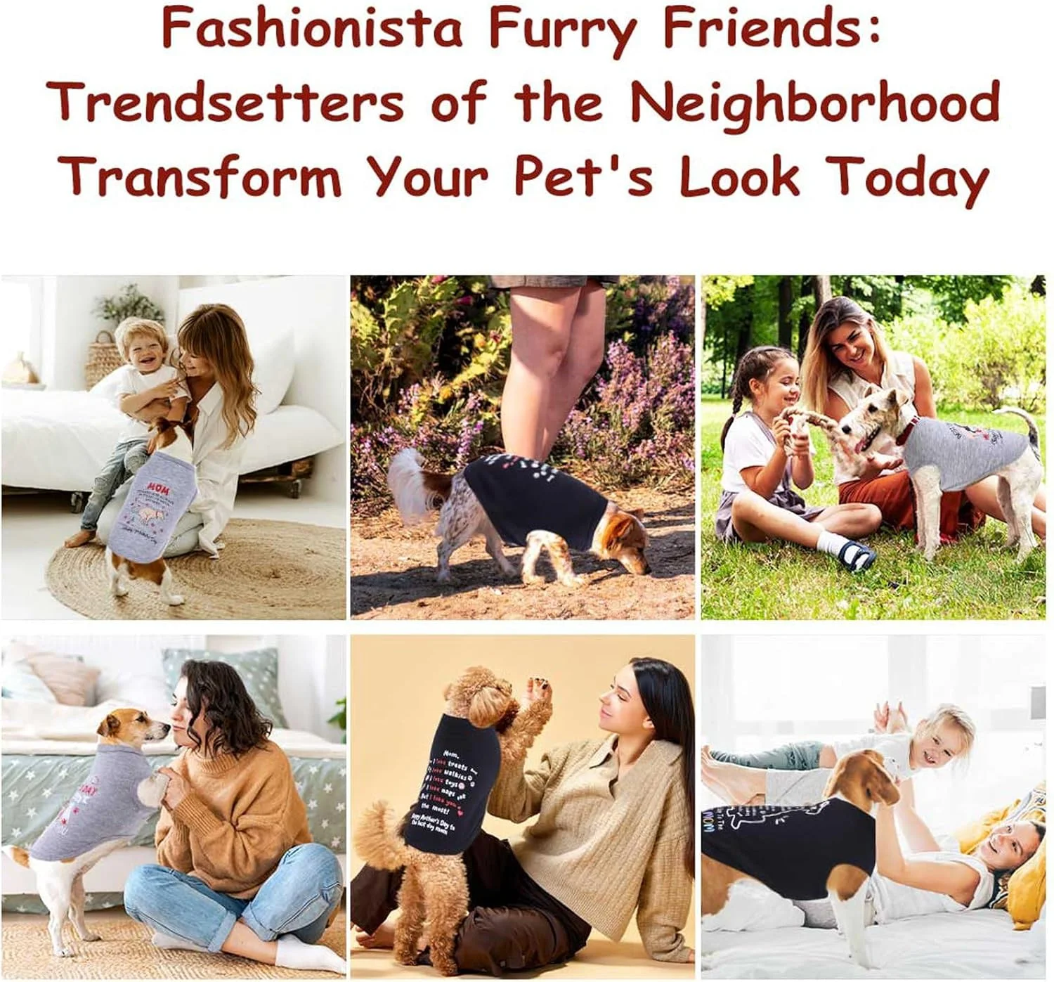 لباس سگ با طرح روز مادر، هدیه ای برای خانم ها - مناسب سگ های کوچک و متوسط، سگ های ماده و توله سگ ها، جلیقه بدون آستین با چاپ شعار L Woof لباس سگ با طرح روز مادر، هدیه ای برای خانم ها - مناسب سگ های کوچک و متوسط، سگ های ماده و توله سگ ها، جلیقه بدون آستین با چاپ شعار L Woof