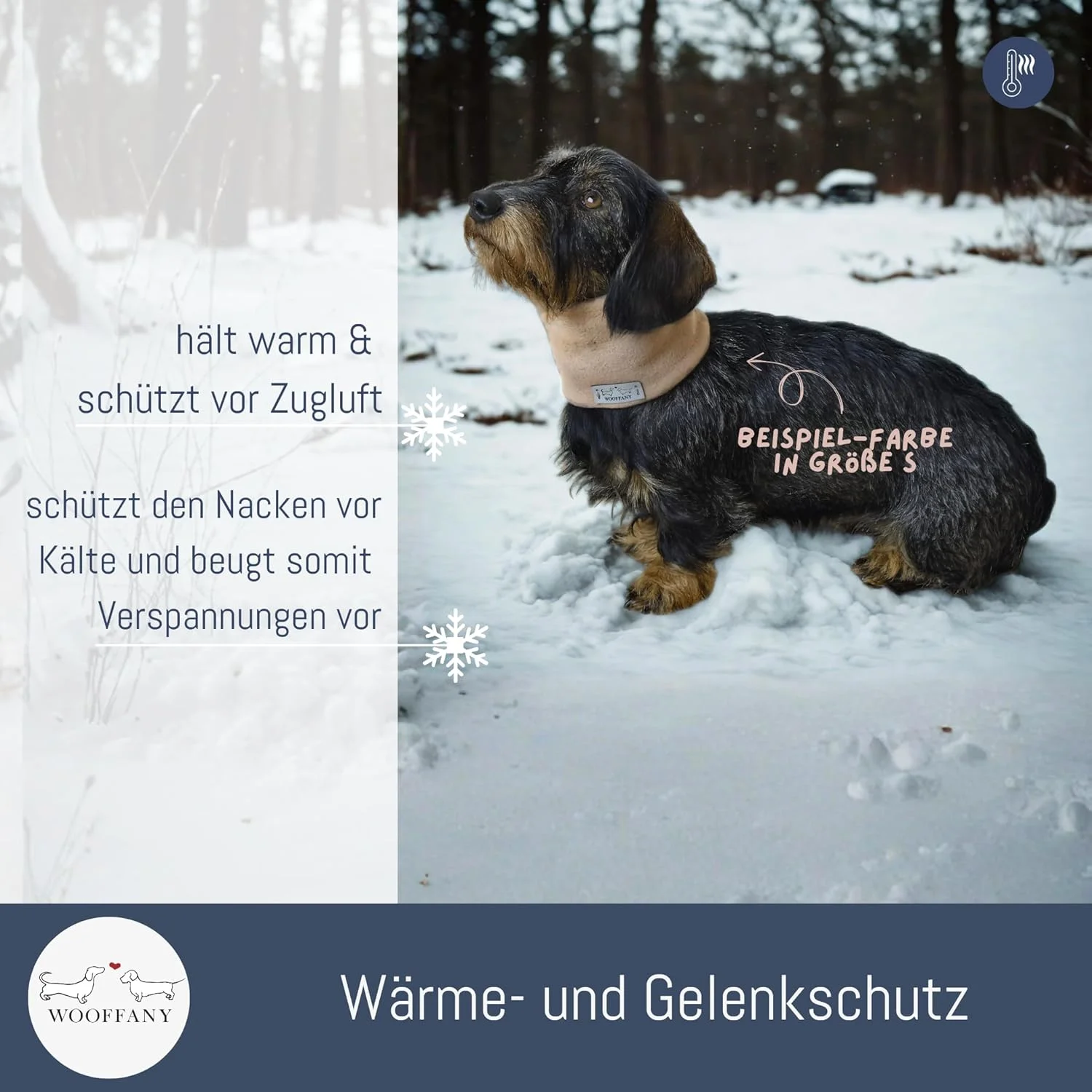 شال گردن حلقه ای سگ ووفانی مدل Mette - پشم نخی - قابل شستشو در دمای 30 درجه سانتیگراد - مناسب برای نژادهای سگ کوچک تا متوسط - دست ساز آلمان شال گردن حلقه ای سگ ووفانی مدل Mette - پشم نخی - قابل شستشو در دمای 30 درجه سانتیگراد - مناسب برای نژادهای سگ کوچک تا متوسط - دست ساز آلمان