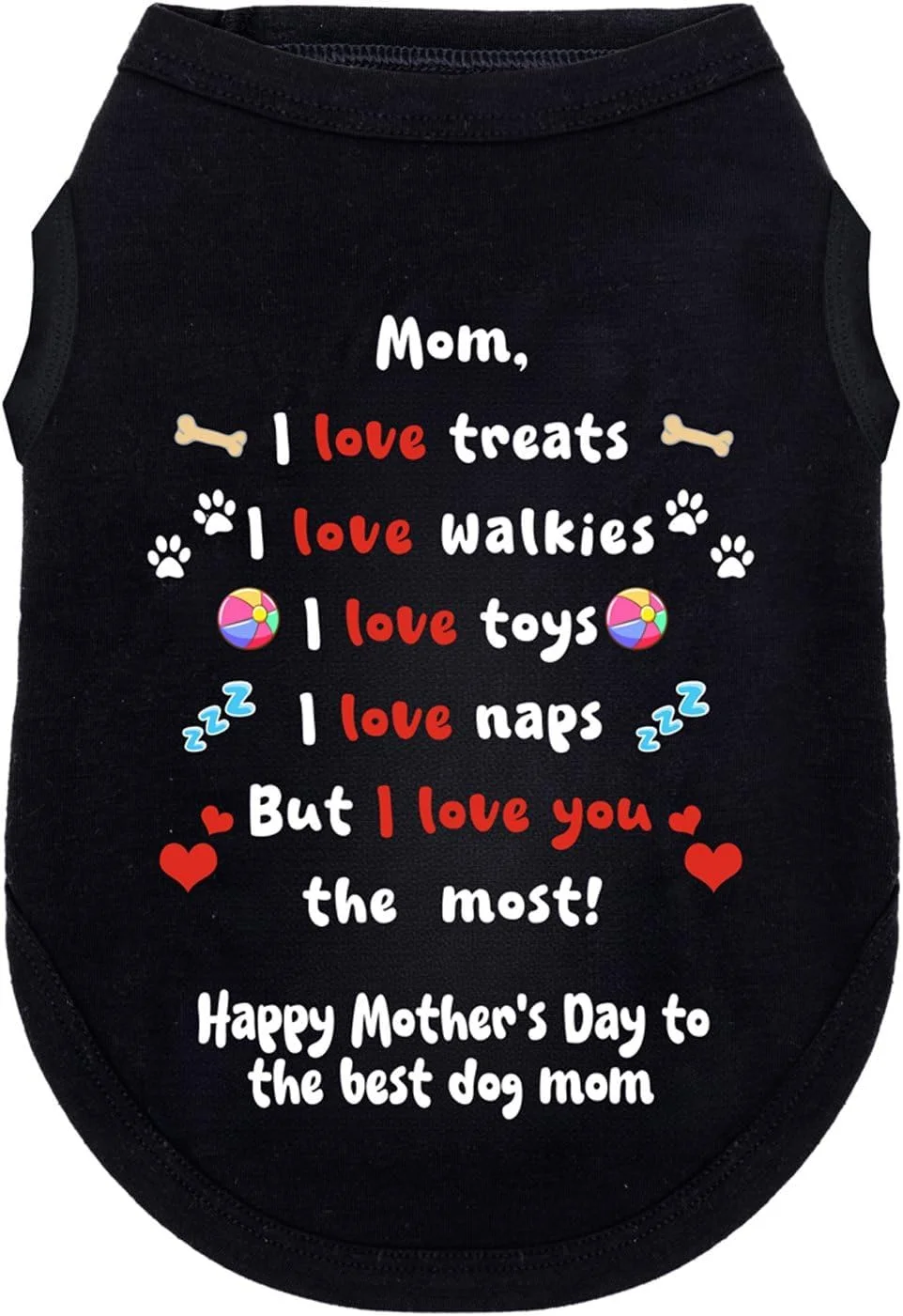 لباس سگ با طرح روز مادر، هدیه تی شرت برای زنان - مناسب سگ های ماده کوچک و متوسط، جلیقه بدون آستین با چاپ شعار S Love لباس سگ با طرح روز مادر، هدیه تی شرت برای زنان - مناسب سگ های ماده کوچک و متوسط، جلیقه بدون آستین با چاپ شعار S Love