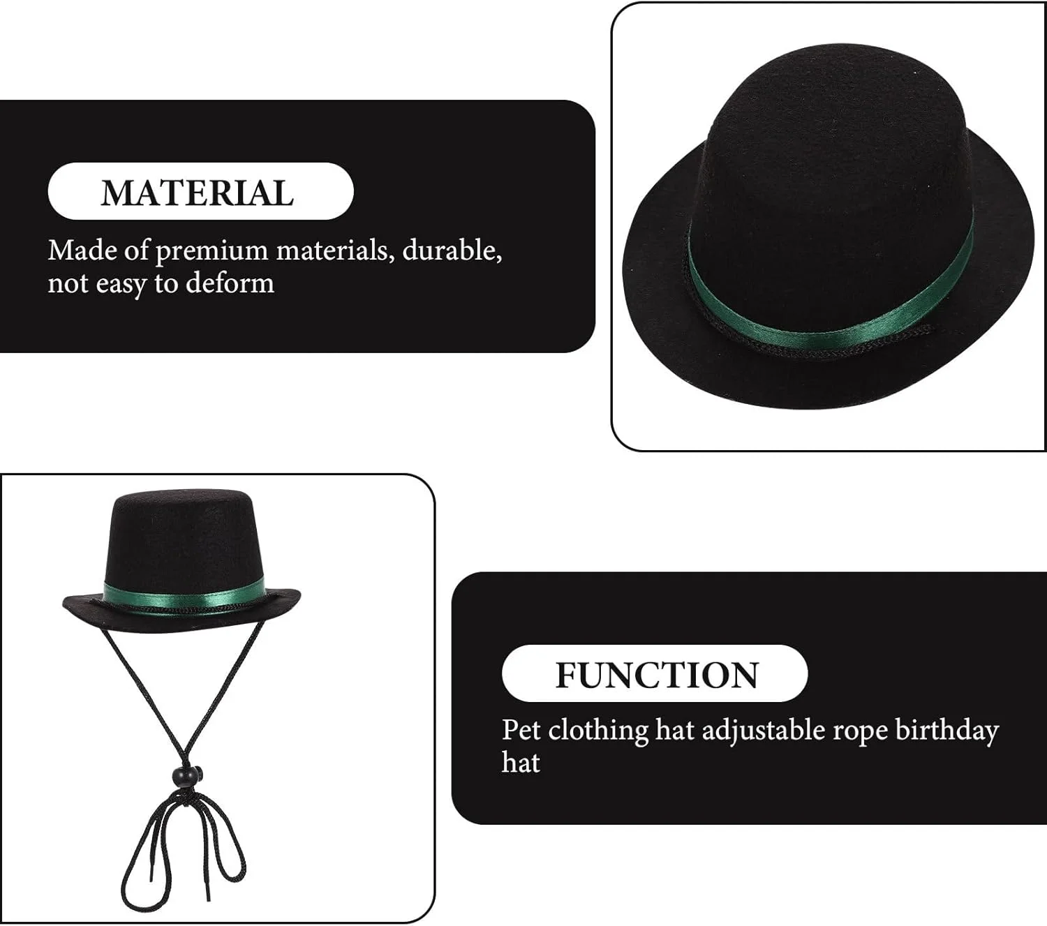 کلاه کاسه ای سگ و گربه قابل تنظیم WOONEKY، مناسب برای عکس و جشن تولد حیوانات خانگی کلاه کاسه ای سگ و گربه قابل تنظیم WOONEKY، مناسب برای عکس و جشن تولد حیوانات خانگی