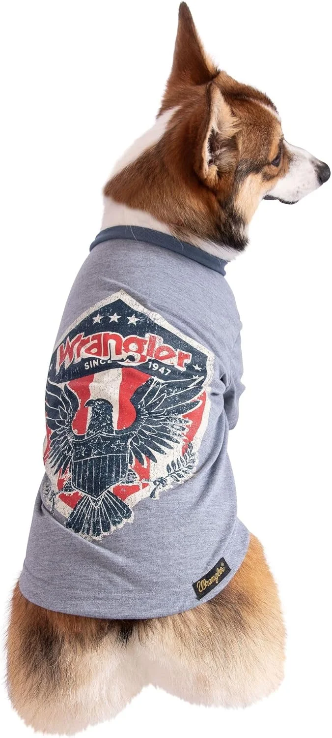 تی شرت خاکستری طوسی با لوگوی طناب