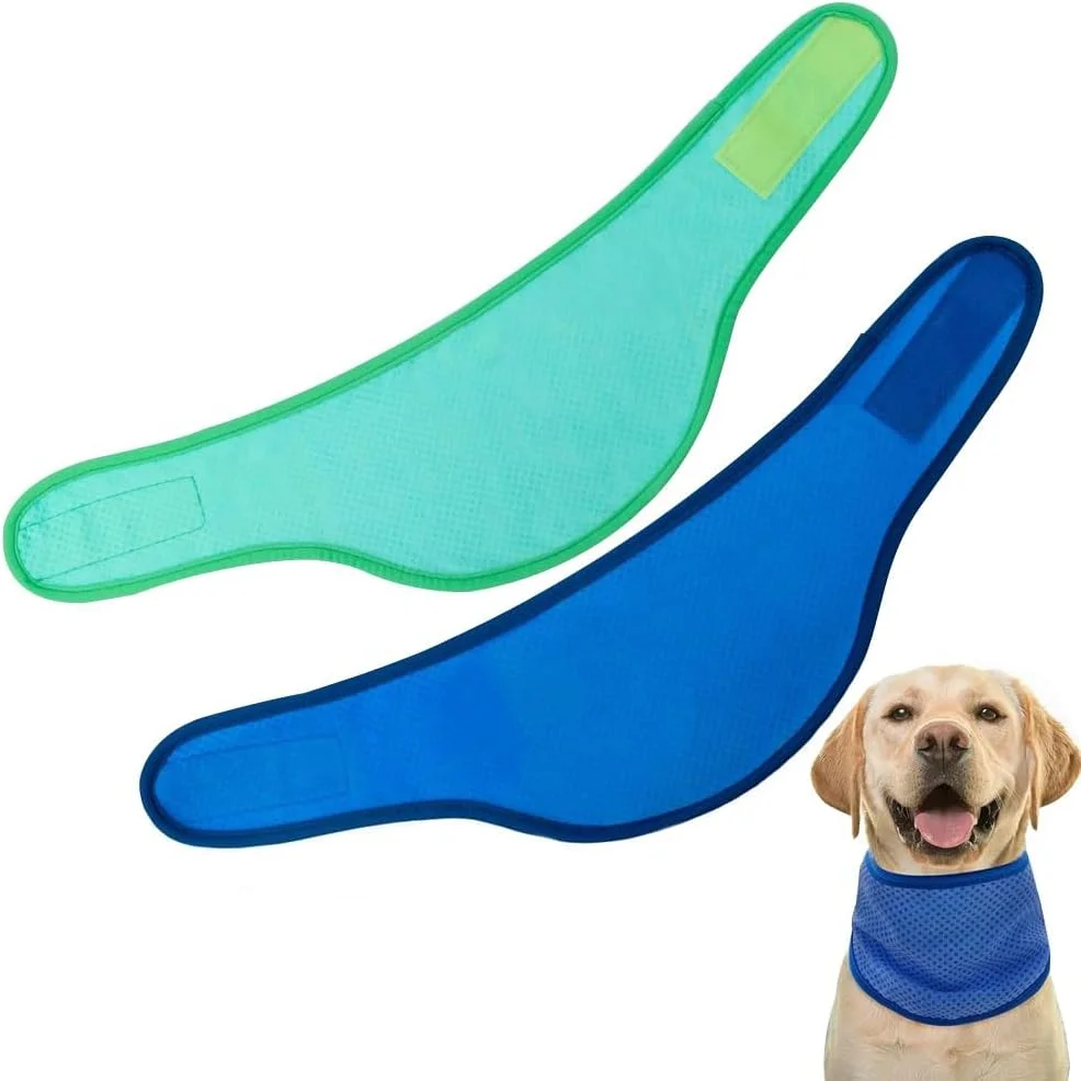 دو عدد دستمال گردن خنک کننده سگ، یقه خنک کننده سگ، شال خنک کننده حیوانات خانگی، دستمال سر خنک کننده سگ مناسب برای خنک کردن سگ ها در تابستان (M) دو عدد دستمال گردن خنک کننده سگ، یقه خنک کننده سگ، شال خنک کننده حیوانات خانگی، دستمال سر خنک کننده سگ مناسب برای خنک کردن سگ ها در تابستان (M)