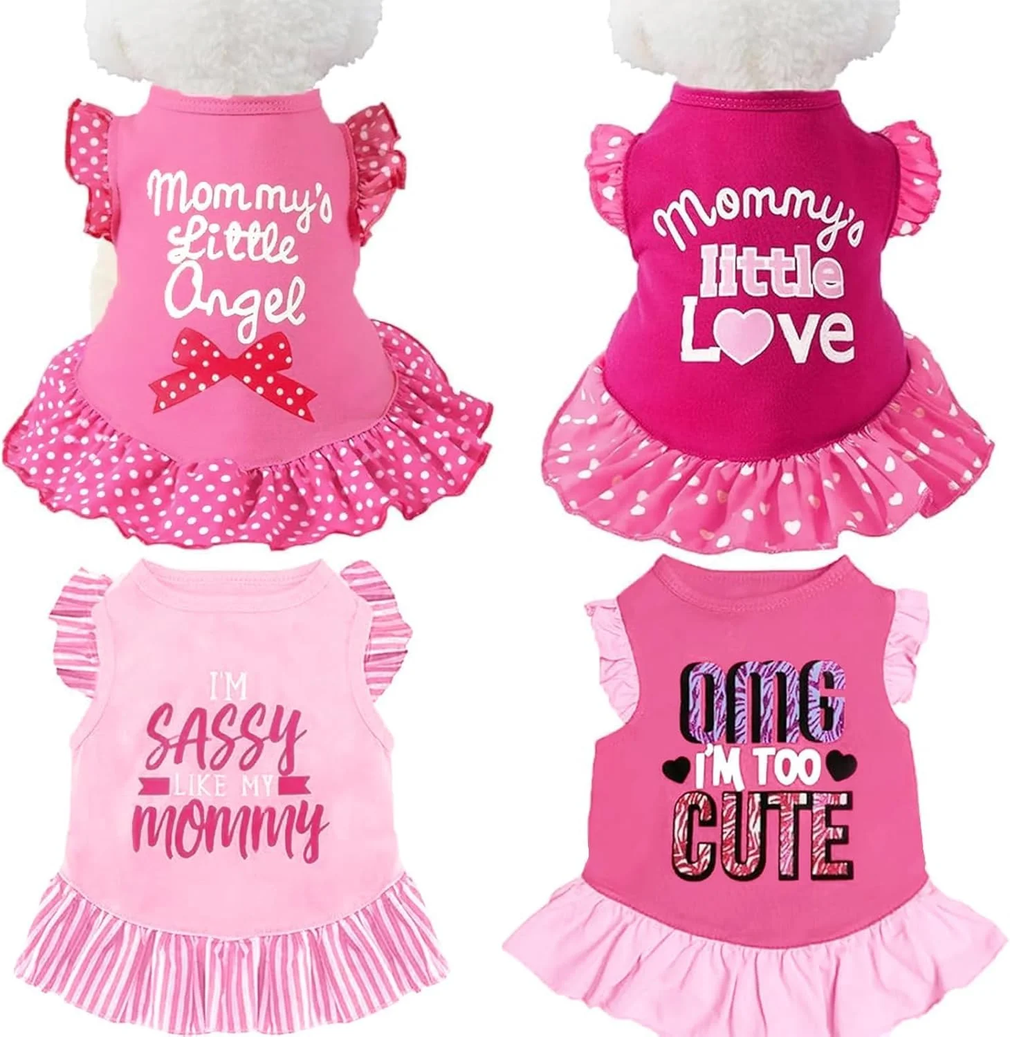 پیراهن سگ طرح XPUDAC، لباس سگ برای سگ های کوچک دخترانه، لباس تابستانی سگ، لباس سگ برای سگ ها و گربه ها (فرشته صورتی، متوسط (3.5-5 کیلوگرم)) پیراهن سگ طرح XPUDAC، لباس سگ برای سگ های کوچک دخترانه، لباس تابستانی سگ، لباس سگ برای سگ ها و گربه ها (فرشته صورتی، متوسط (3.5-5 کیلوگرم))