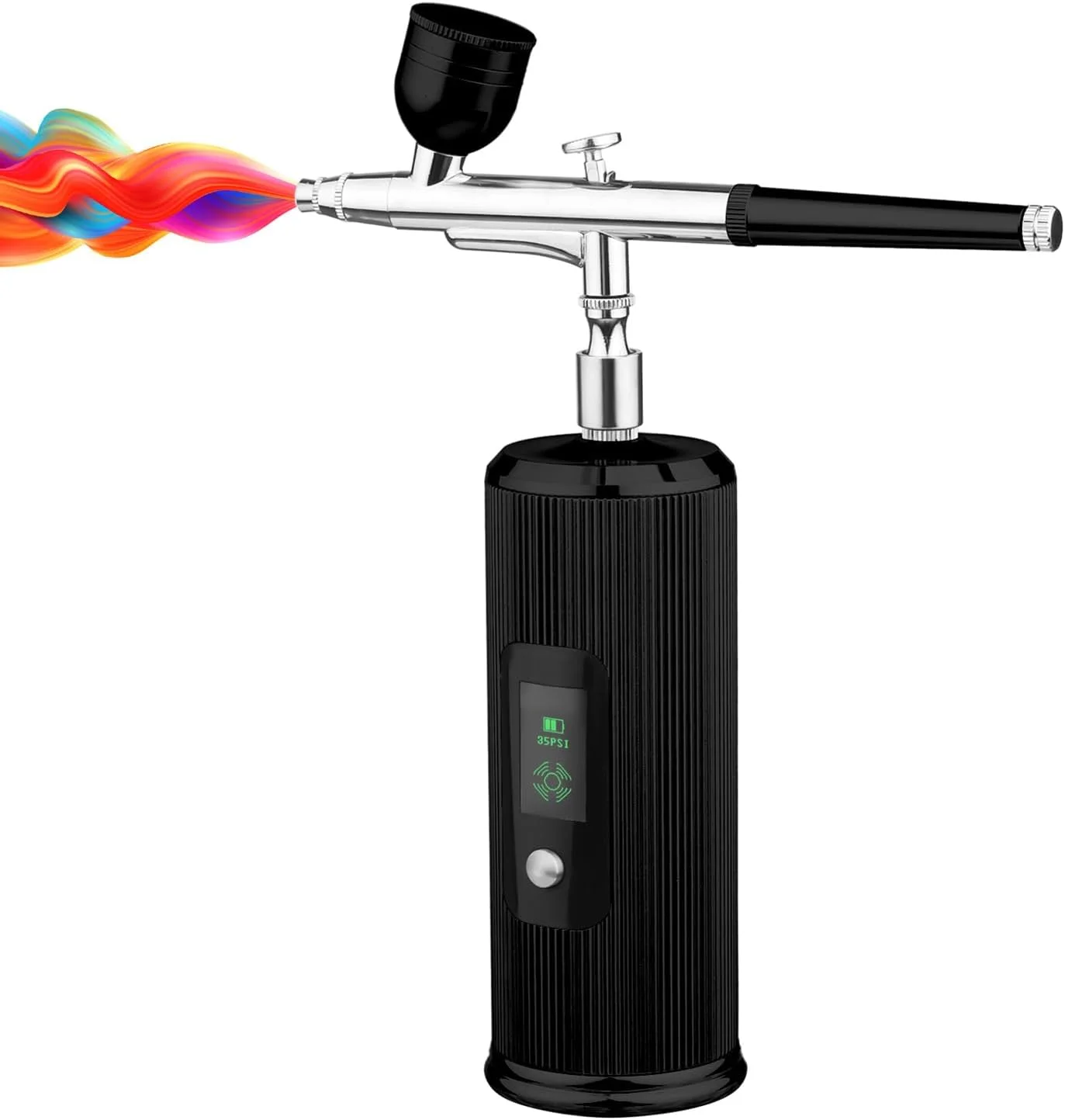 ایربراش، کیت ایربراش با 3 فشار قابل تنظیم قابل شارژ قابل حمل، صفحه نمایش LCD، نازل 0.35 میلی متری ایربراش برای ناخن برای نقاشی، رنگ آمیزی، ناخن (مشکی) ایربراش، کیت ایربراش با 3 فشار قابل تنظیم قابل شارژ قابل حمل، صفحه نمایش LCD، نازل 0.35 میلی متری ایربراش برای ناخن برای نقاشی، رنگ آمیزی، ناخن (مشکی)