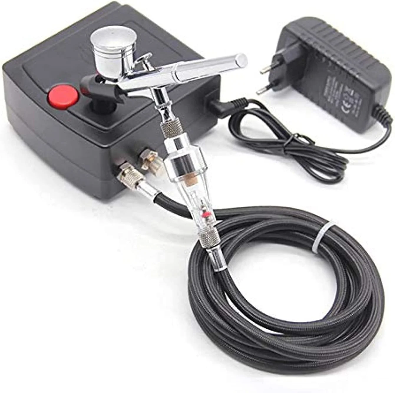 کیت کمپرسور ایربراش دو حالته aerografo برای نقاشی هنری، طراحی ناخن، صنایع دستی، کیک، مدل اسپری، ست ابزار قلم موی بادی کیت کمپرسور ایربراش دو حالته aerografo برای نقاشی هنری، طراحی ناخن، صنایع دستی، کیک، مدل اسپری، ست ابزار قلم موی بادی