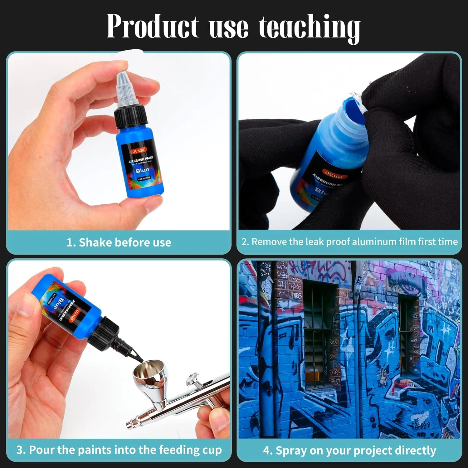 کیت ایربراش OVAGA 32PSI با کمپرسور، ست ایربراش دوال اکشن چند منظوره قابل شارژ، قابل حمل با ست رنگ ایربراش 11 رنگ برای نقاشی، آرایش، تزیین کیک، رنگ آمیزی مدل، طراحی ناخن و تتو کیت ایربراش OVAGA 32PSI با کمپرسور، ست ایربراش دوال اکشن چند منظوره قابل شارژ، قابل حمل با ست رنگ ایربراش 11 رنگ برای نقاشی، آرایش، تزیین کیک، رنگ آمیزی مدل، طراحی ناخن و تتو