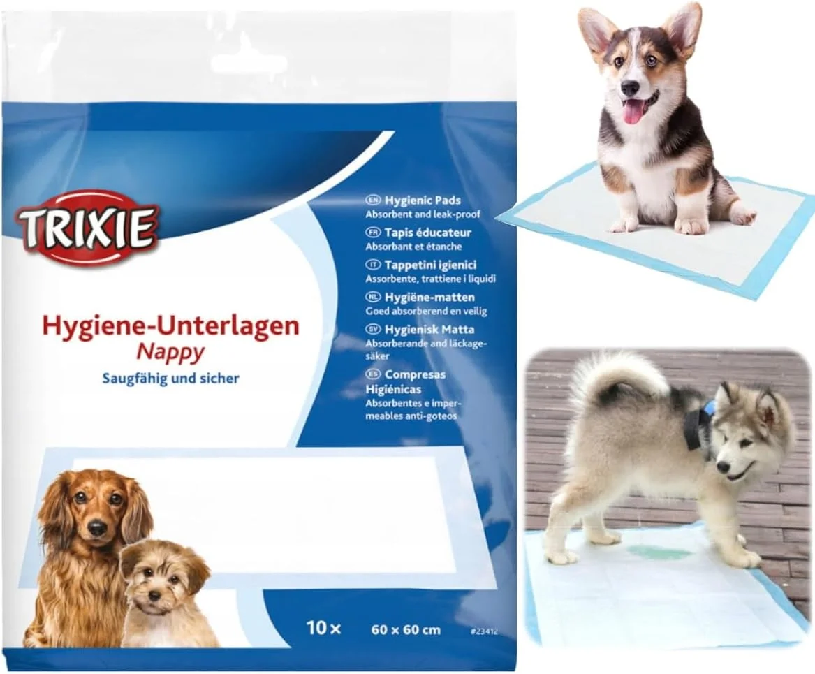 پد بهداشتی سگ تریکسی مدل 23412، 60 × 60 سانتی متر، 10 عدد پد بهداشتی سگ تریکسی مدل 23412، 60 × 60 سانتی متر، 10 عدد