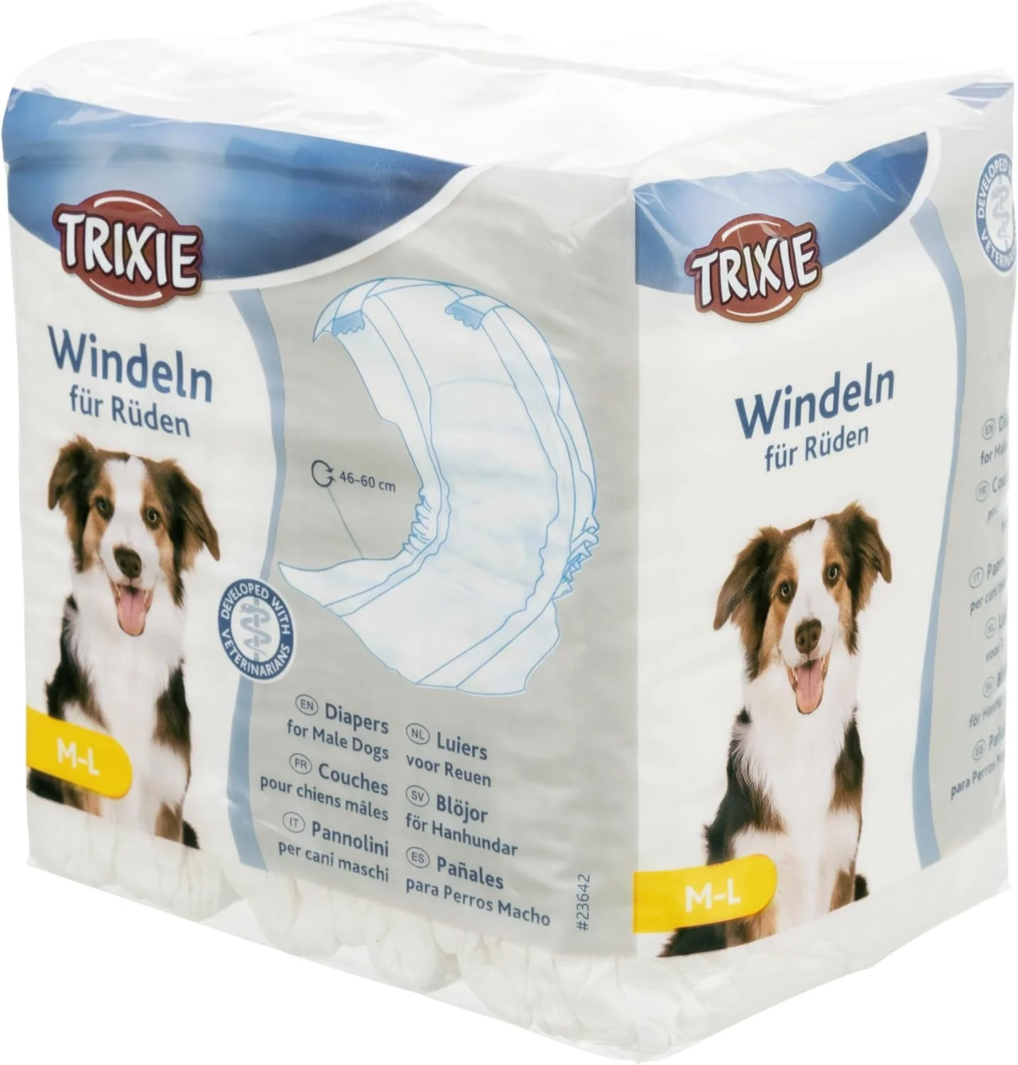 پوشک سگ نر تریکسی ۱۲ عددی - سایز M-L