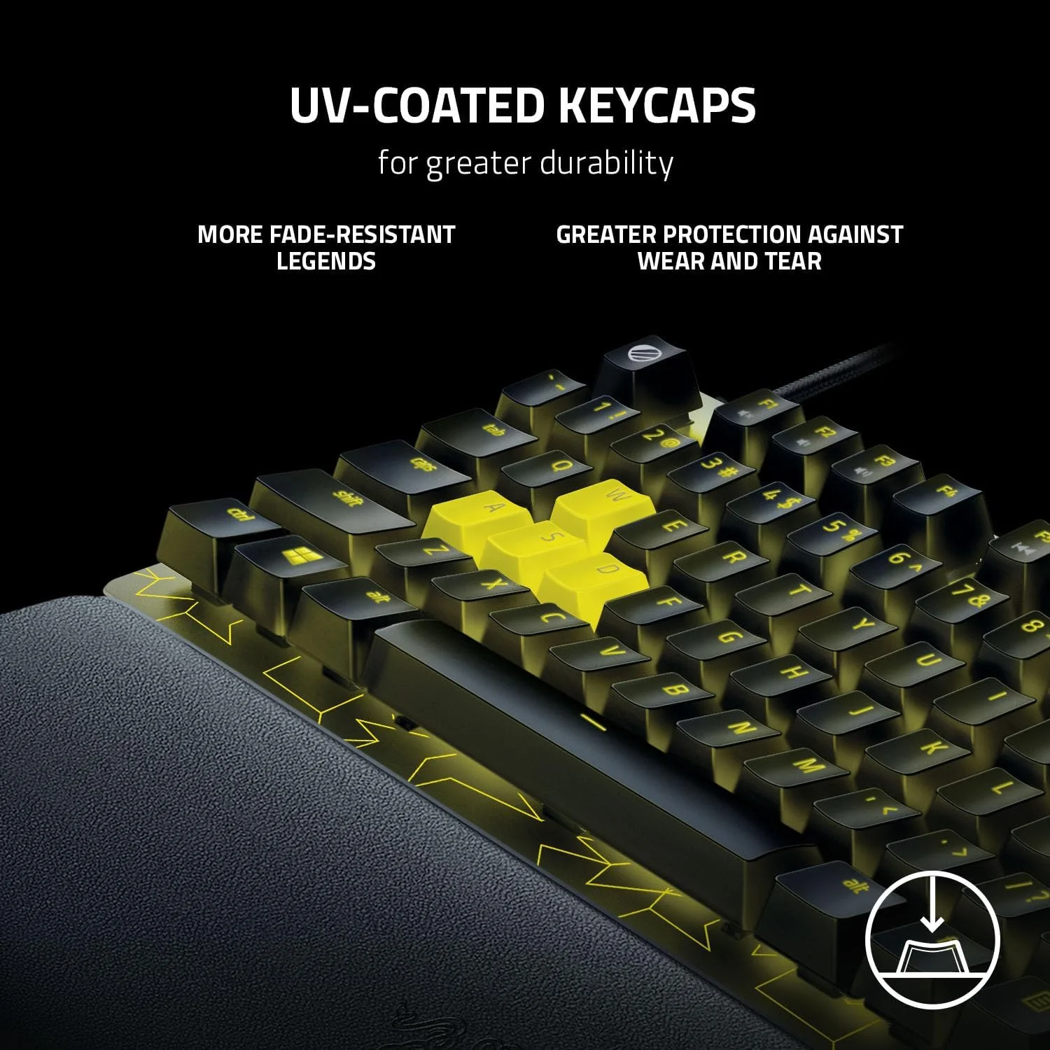 کیبورد گیمینگ بدون کلید Razer Huntsman V2 TKL: سوییچهای اپتیکال خطی سریع نسل 2 با صدا خفه کن و نرخ نظرسنجی 8000 هرتز - کابل جداشدنی Type-C - کلیدهای ABS با پوشش UV - تکیه گاه مچ دست - نسخه ESL کیبورد گیمینگ بدون کلید Razer Huntsman V2 TKL: سوییچهای اپتیکال خطی سریع نسل 2 با صدا خفه کن و نرخ نظرسنجی 8000 هرتز - کابل جداشدنی Type-C - کلیدهای ABS با پوشش UV - تکیه گاه مچ دست - نسخه ESL