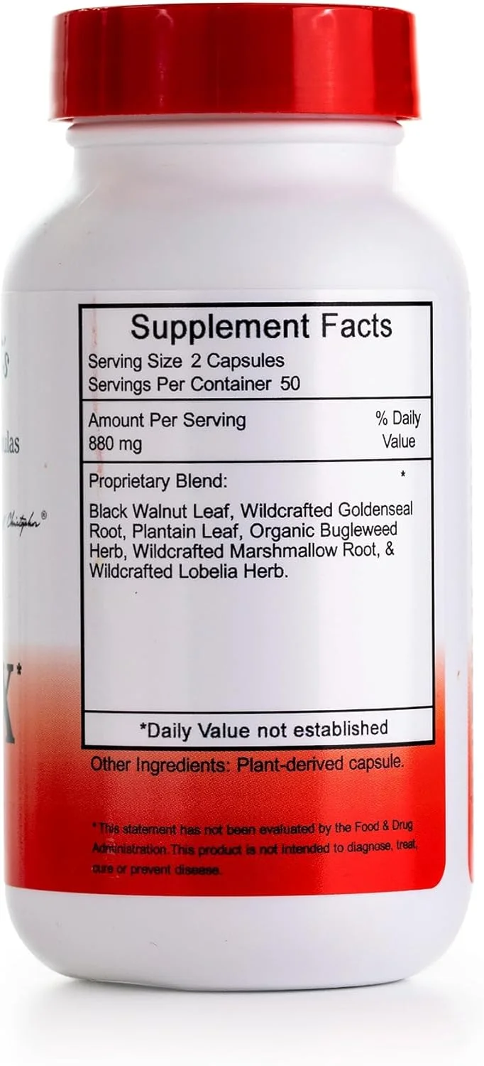 فرمول ضد عفونت دکتر کریستوفر، ۱۰۰ کپسول فرمول ضد عفونت دکتر کریستوفر، ۱۰۰ کپسول