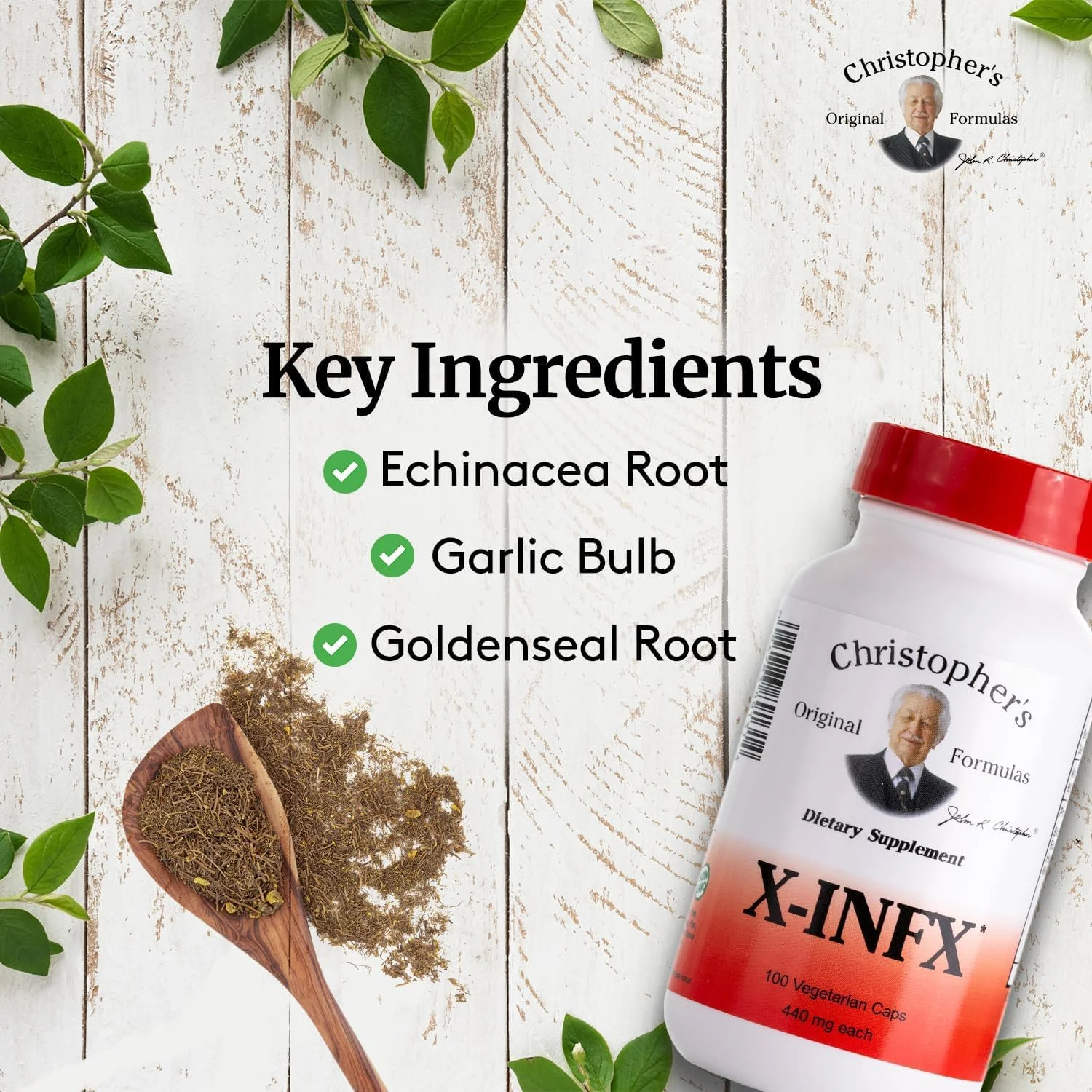 فرمول ضد عفونت دکتر کریستوفر، ۱۰۰ کپسول فرمول ضد عفونت دکتر کریستوفر، ۱۰۰ کپسول