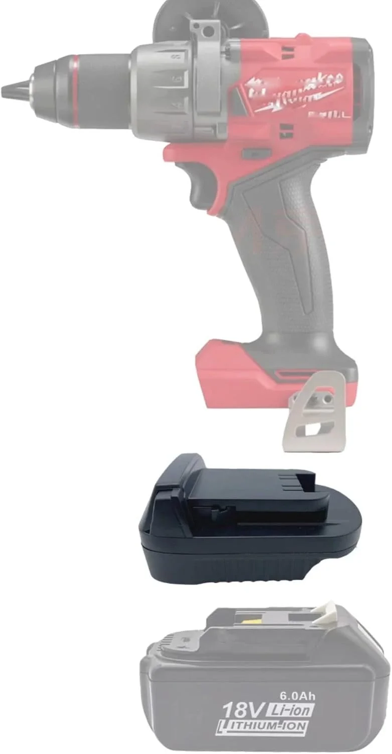 آداپتور باتری ماکیتا به میلواکی، آداپتور باتری MT18MIL سازگار با باتری لیتیوم یونی 18 ولت ماکیتا برای تبدیل به باتری میلواکی M18 18 ولت، برای ابزارهای برقی بی سیم 18 ولت میلواکی آداپتور باتری ماکیتا به میلواکی، آداپتور باتری MT18MIL سازگار با باتری لیتیوم یونی 18 ولت ماکیتا برای تبدیل به باتری میلواکی M18 18 ولت، برای ابزارهای برقی بی سیم 18 ولت میلواکی