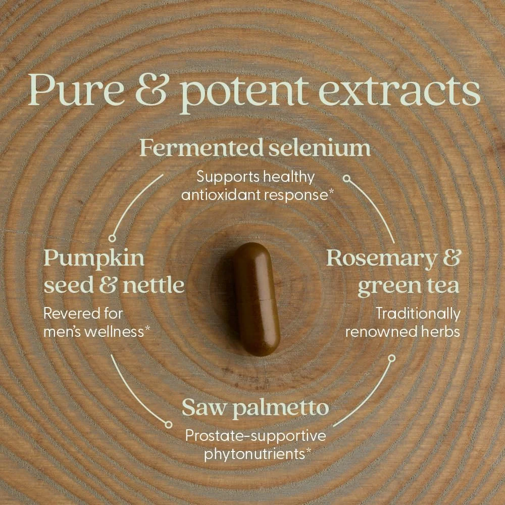 مکمل پروستات نیو چپتر - پروستات 5LX با سائو پالمتو + سلنیوم برای سلامت پروستات - 180 عدد کپسول گیاهی