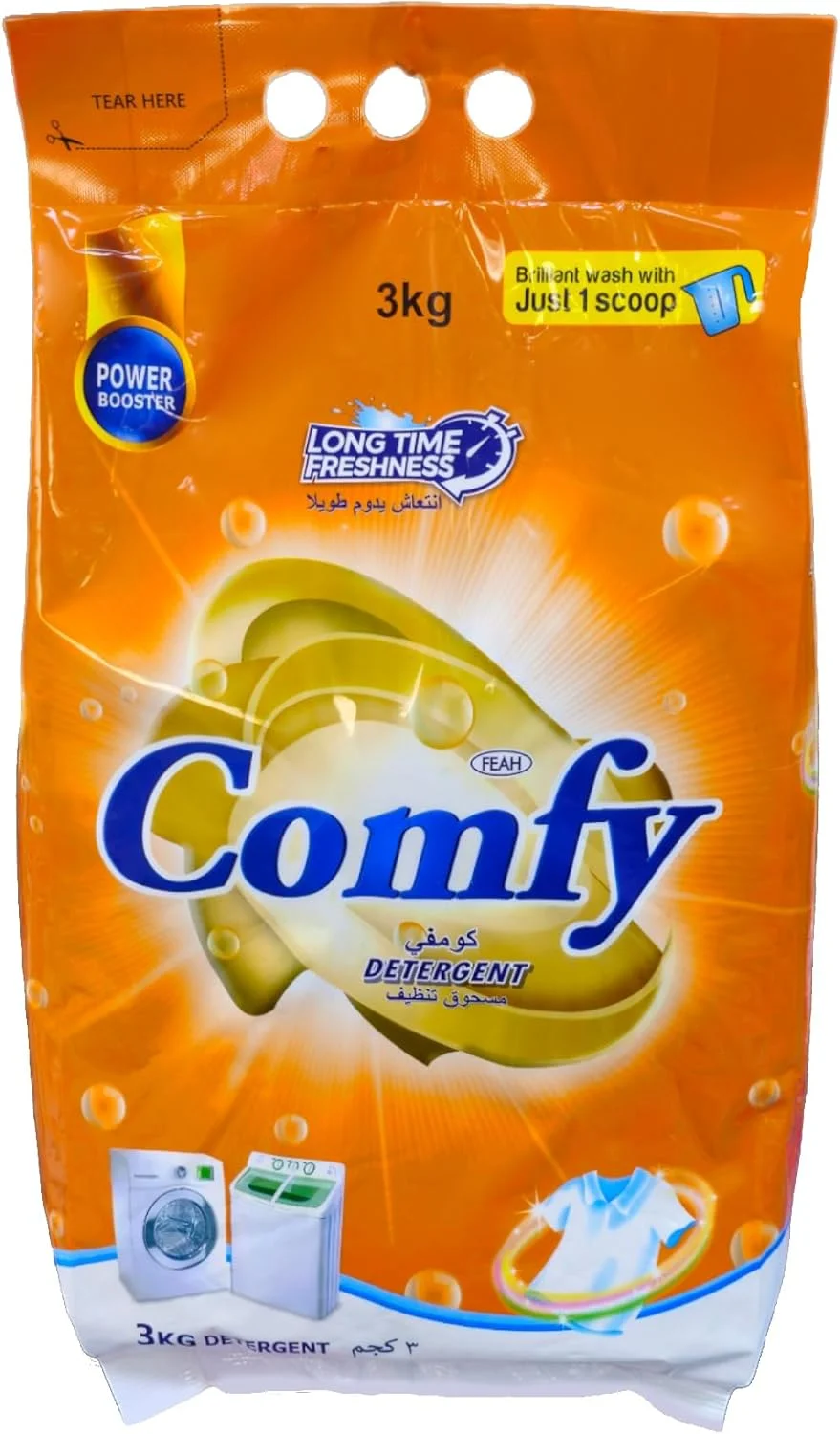 پودر لباسشویی راحت فیاه 3 کیلوگرم | پودر لباسشویی قوی برای لکه های سخت | رایحه طراوت ماندگار | ملایم برای دست | مناسب برای شستشو با ماشین و دست پودر لباسشویی راحت فیاه 3 کیلوگرم | پودر لباسشویی قوی برای لکه های سخت | رایحه طراوت ماندگار | ملایم برای دست | مناسب برای شستشو با ماشین و دست