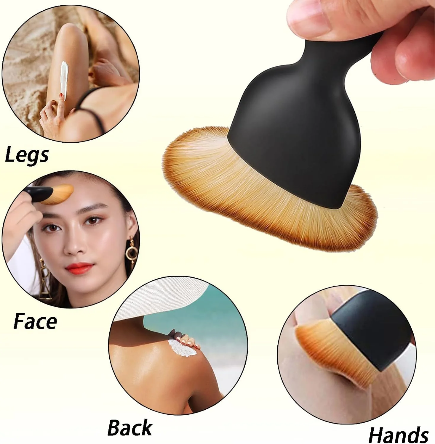 ست دو عددی براش آرایشی - براش های نرم و متراکم کرم پودر، ابزارهای زیبایی چند منظوره، براش منحنی گردگیری خودرو ست دو عددی براش آرایشی - براش های نرم و متراکم کرم پودر، ابزارهای زیبایی چند منظوره، براش منحنی گردگیری خودرو