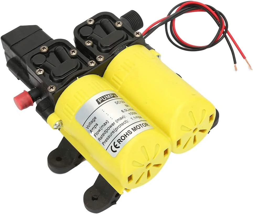 الپریکو 3208، پمپ برقی 12 ولت 100 وات با مکش دوگانه برای تمیز کردن کاروان، قایق، ماشین و غیره. (#1)