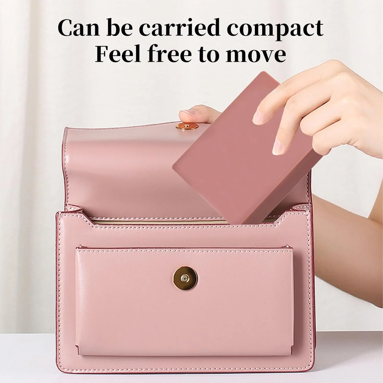 ست ۵ عددی برس آرایشی با جعبه آینه دار، ست برس های آرایشی حرفه ای، برس سایه چشم، برس آرایش صورت برای مسافرت و استفاده روزانه