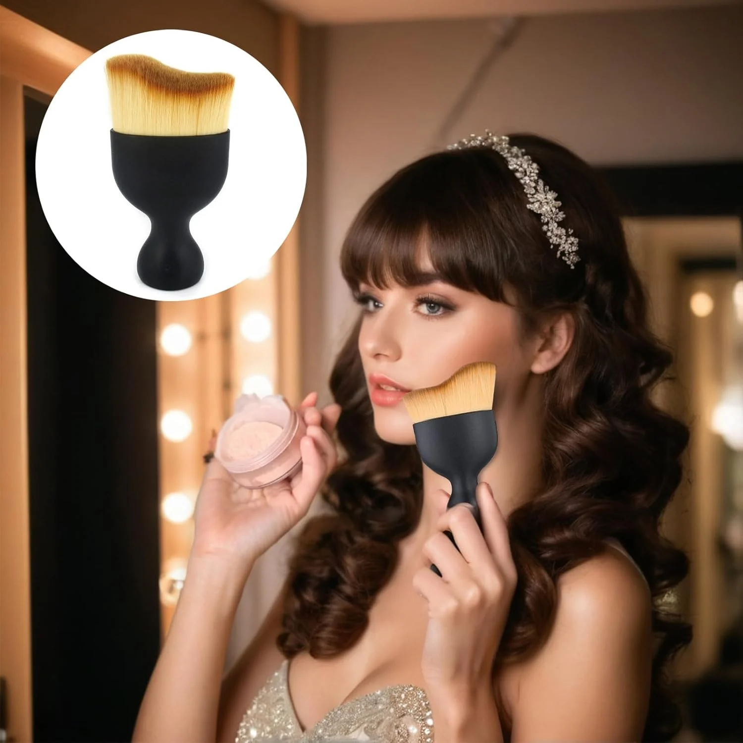 ست دو عددی براش آرایشی - براش های نرم و متراکم کرم پودر، ابزارهای زیبایی چند منظوره، براش منحنی گردگیری خودرو ست دو عددی براش آرایشی - براش های نرم و متراکم کرم پودر، ابزارهای زیبایی چند منظوره، براش منحنی گردگیری خودرو