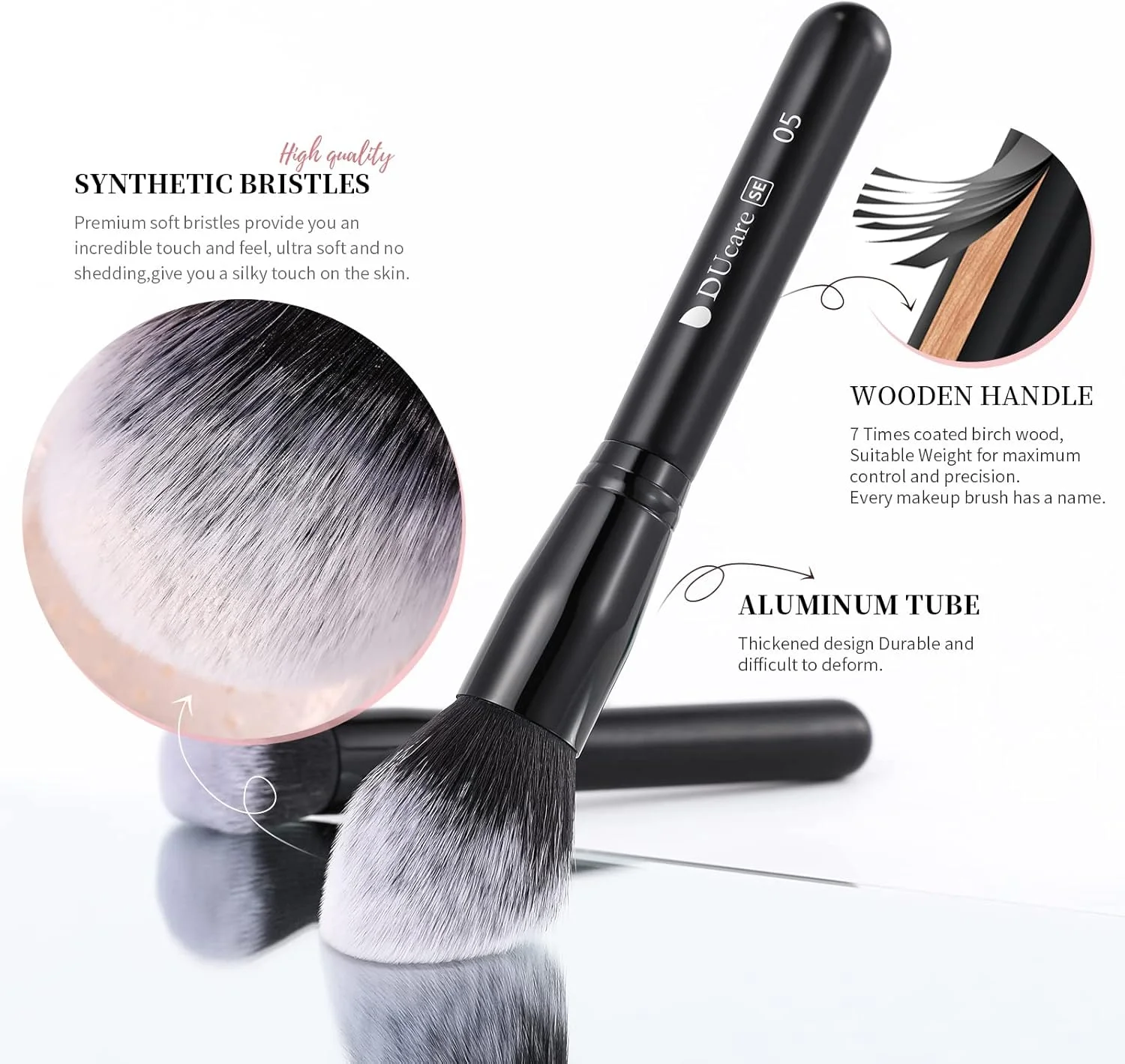 مجموعه ۲۷ عددی برس آرایشی حرفه ای دوکاره، شامل برس های کرم پودر، ترکیب کننده، صورت، چشم و غیره