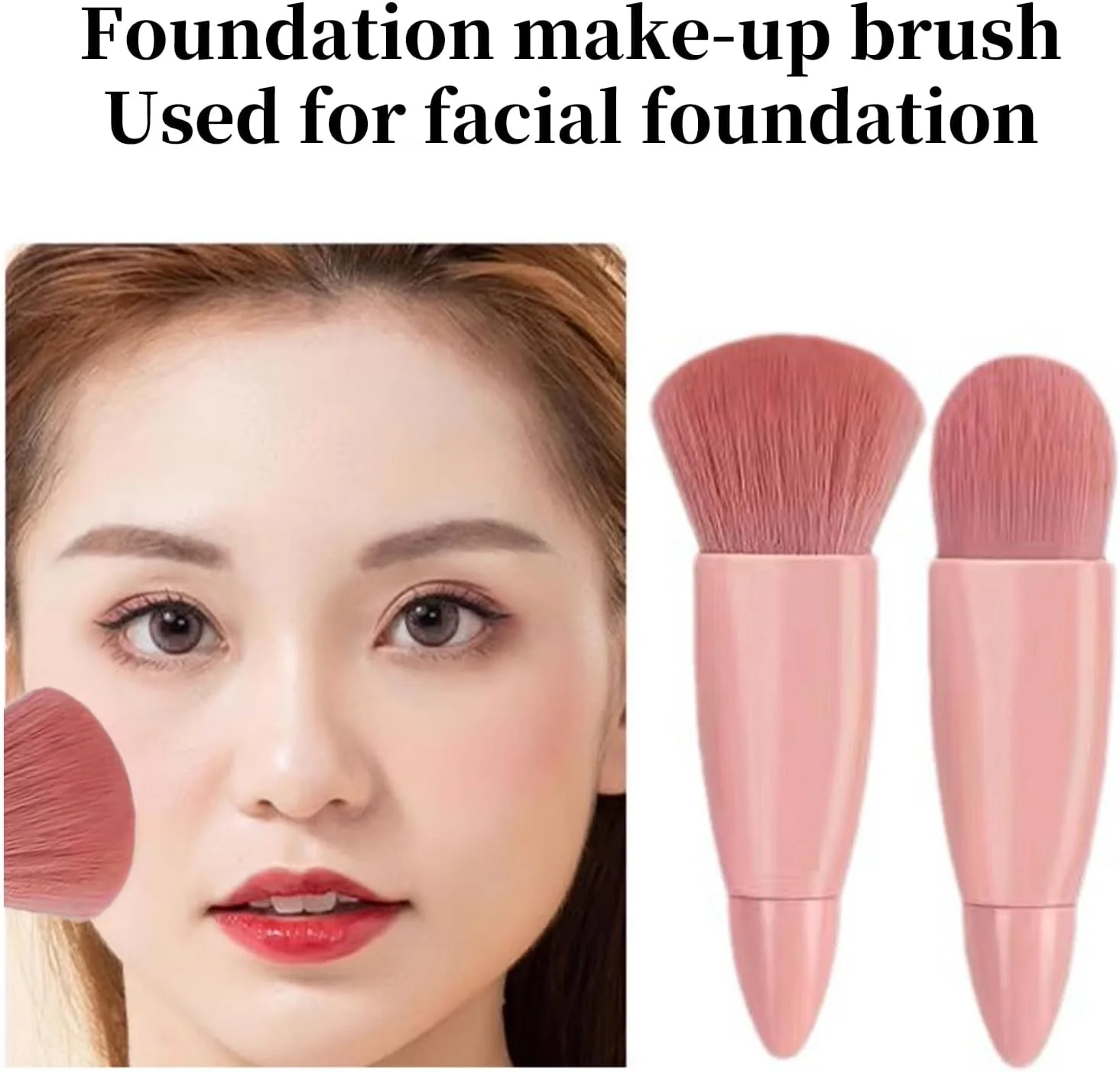 ست ۵ عددی برس آرایشی با جعبه آینه دار، ست برس های آرایشی حرفه ای، برس سایه چشم، برس آرایش صورت برای مسافرت و استفاده روزانه