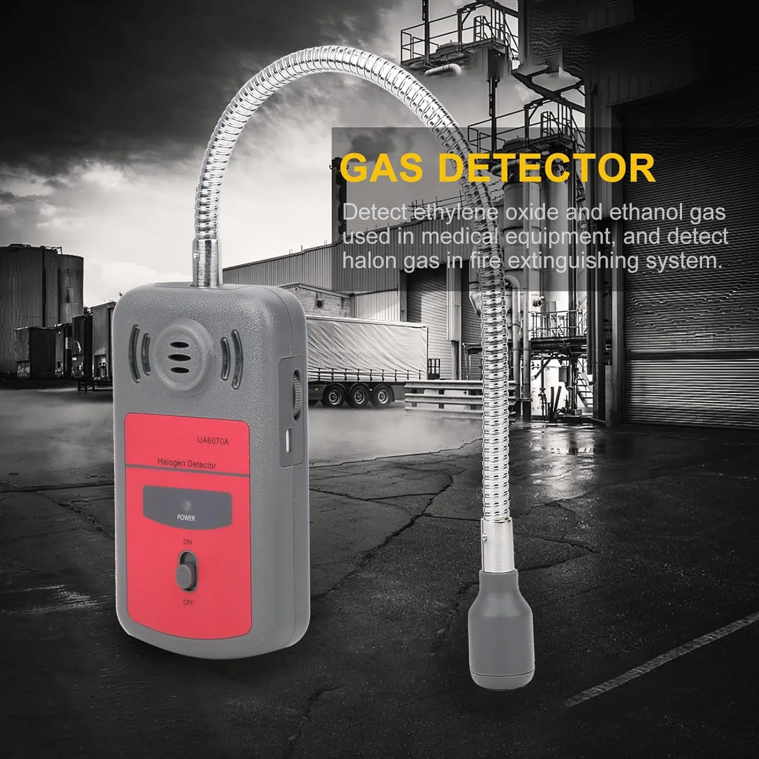 دستگاه تشخیص نشت هالوژن، تستر گاز قابل حمل UA6070A، ابزار تشخیص گازهای CFC و HCFC برای تشخیص و تست نشت مبرد