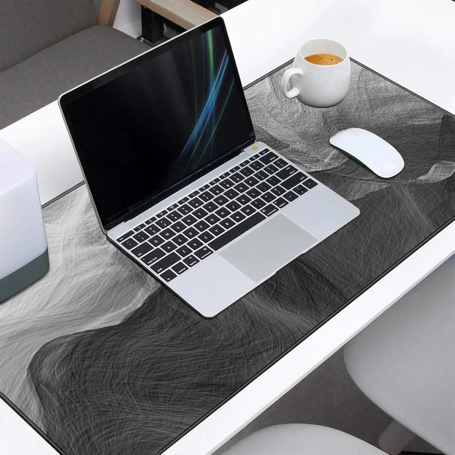 پد ماوس بزرگ برای کیبورد و ماوس با پایه لاستیکی ضد لغزش، پد کیبورد XL برای خانه و محل کار (طرح شستشوی جوهر، 800x300x3 میلی متر) پد ماوس بزرگ برای کیبورد و ماوس با پایه لاستیکی ضد لغزش، پد کیبورد XL برای خانه و محل کار (طرح شستشوی جوهر، 800x300x3 میلی متر)