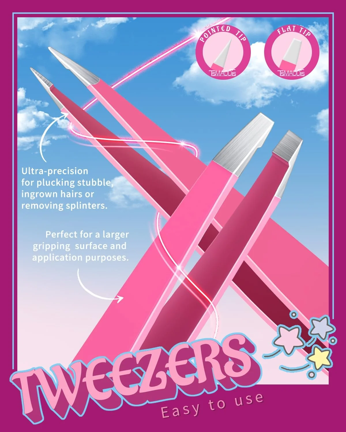 ست موچین ابرو TsMADDTs، 6 عددی، موچین برای موهای صورت بانوان به همراه قیچی خمیده و برس ابرو برای موهای زیرپوستی ست موچین ابرو TsMADDTs، 6 عددی، موچین برای موهای صورت بانوان به همراه قیچی خمیده و برس ابرو برای موهای زیرپوستی