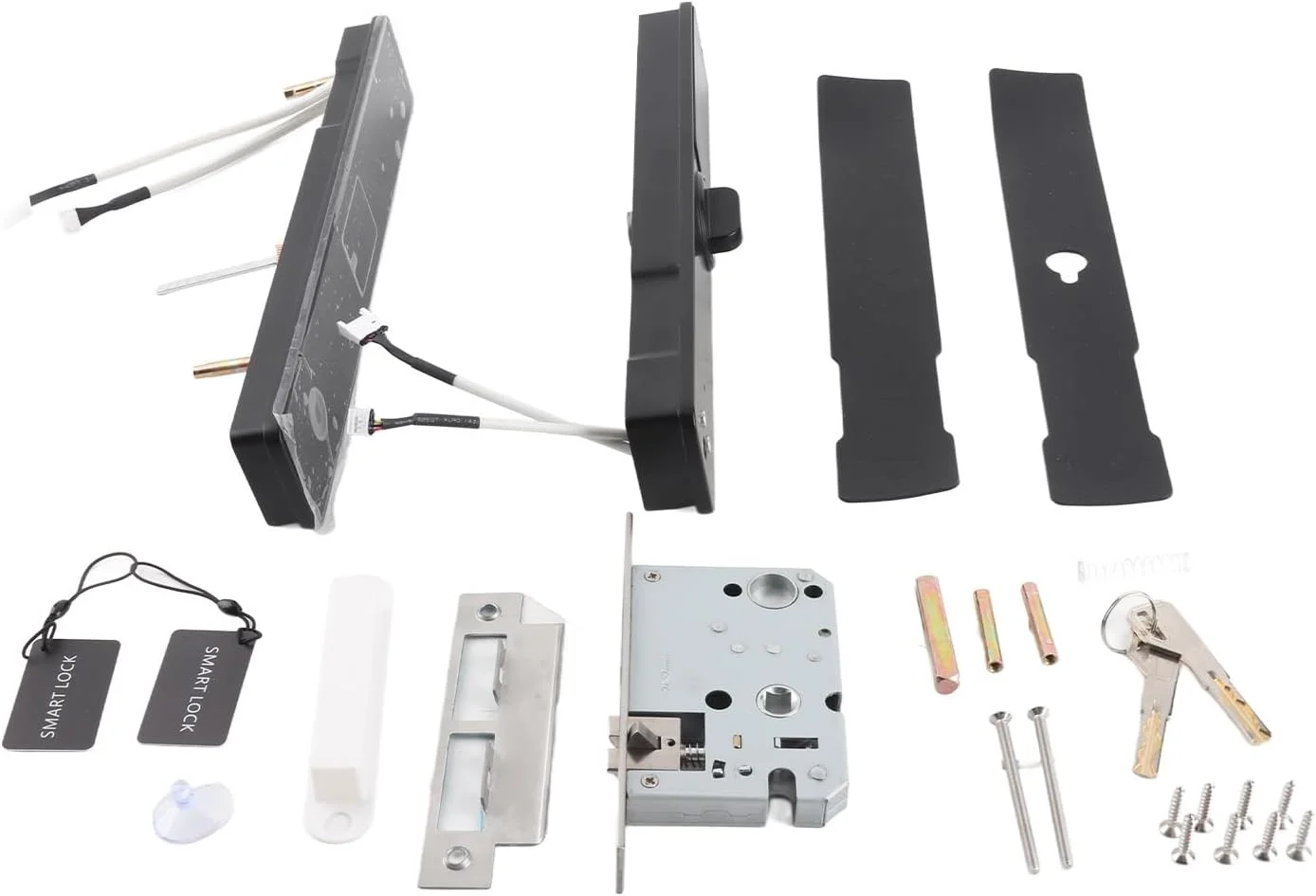 قفل هوشمند درب ورودی IP65 صفحه کلید دیجیتال اثر انگشت رمز عبور کارت قفل بدون کلید با برنامه برای درهای 35 تا 80 میلی متر قفل هوشمند درب ورودی IP65 صفحه کلید دیجیتال اثر انگشت رمز عبور کارت قفل بدون کلید با برنامه برای درهای 35 تا 80 میلی متر