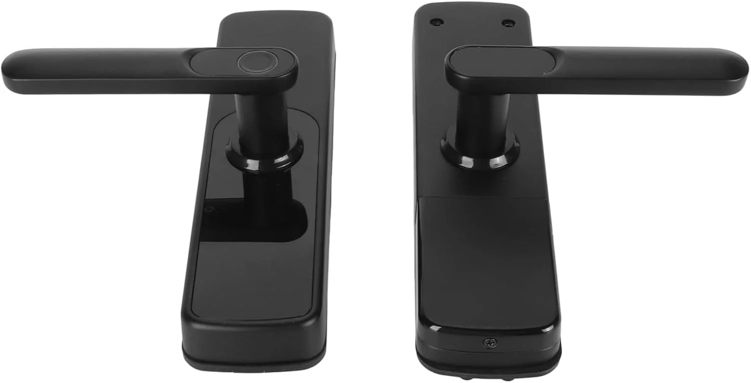 قفل هوشمند فوکیتی، پشتیبانی از برنامه، رمز عبور، اثر انگشت، کارت هوشمند، کلید مکانیکی، ورود بدون کلید 5 در 1، منبع تغذیه خارجی، قفل دیجیتال برای ضخامت درب 35 تا 55 میلی متر (مشکی) قفل هوشمند فوکیتی، پشتیبانی از برنامه، رمز عبور، اثر انگشت، کارت هوشمند، کلید مکانیکی، ورود بدون کلید 5 در 1، منبع تغذیه خارجی، قفل دیجیتال برای ضخامت درب 35 تا 55 میلی متر (مشکی)