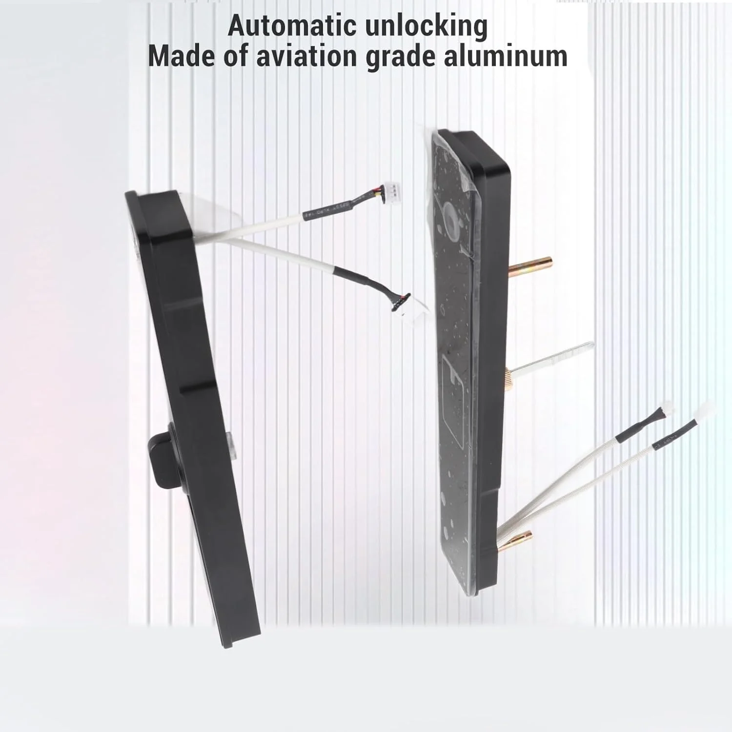 قفل هوشمند درب ورودی IP65 صفحه کلید دیجیتال اثر انگشت رمز عبور کارت قفل بدون کلید با برنامه برای درهای 35 تا 80 میلی متر