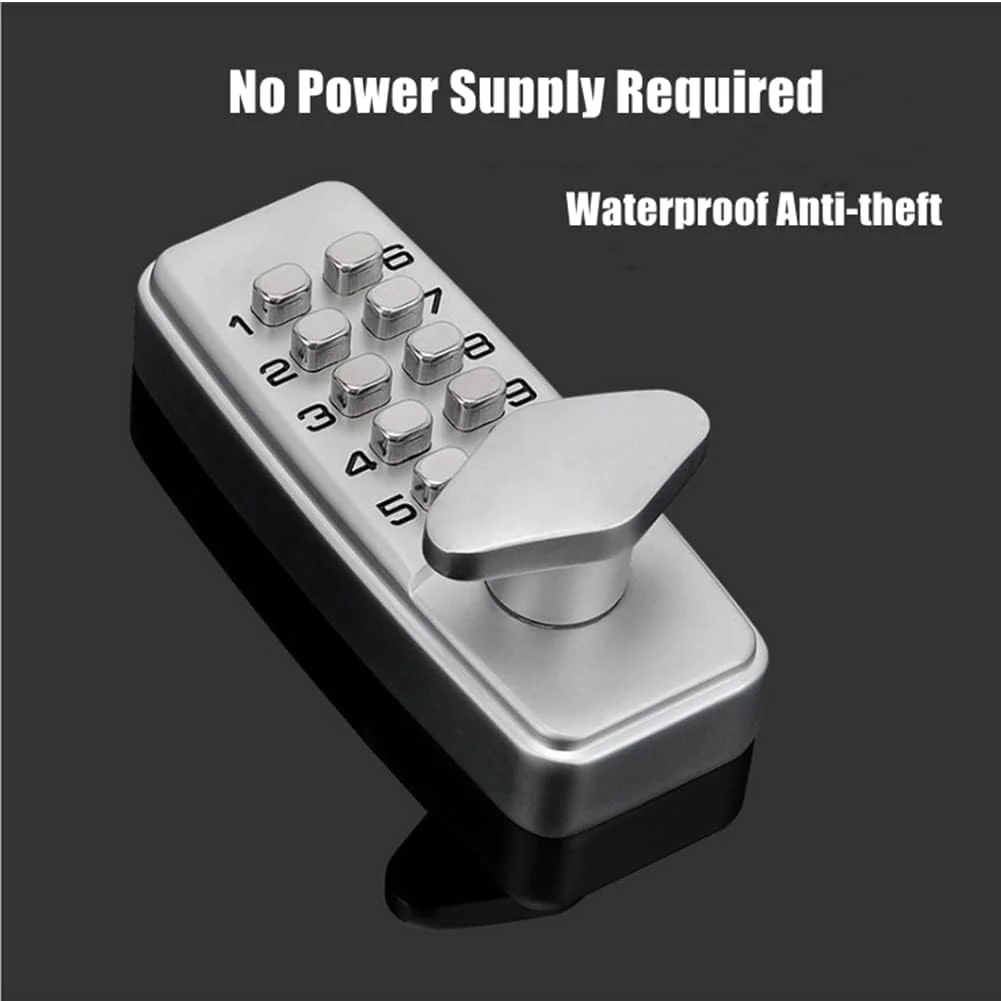 قفل درب رمزدار مکانیکی دیجیتال، قفل رمز مکانیکی 2-4 رقمی برای کابینت، درب داخلی و خارجی، قفل رمزدار امنیتی (مدل 1) قفل درب رمزدار مکانیکی دیجیتال، قفل رمز مکانیکی 2-4 رقمی برای کابینت، درب داخلی و خارجی، قفل رمزدار امنیتی (مدل 1)