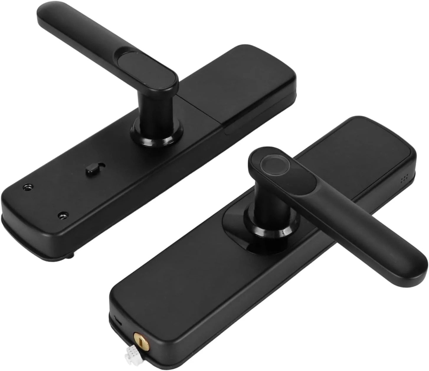 قفل هوشمند فوکیتی، پشتیبانی از برنامه، رمز عبور، اثر انگشت، کارت هوشمند، کلید مکانیکی، ورود بدون کلید 5 در 1، منبع تغذیه خارجی، قفل دیجیتال برای ضخامت درب 35 تا 55 میلی متر (مشکی) قفل هوشمند فوکیتی، پشتیبانی از برنامه، رمز عبور، اثر انگشت، کارت هوشمند، کلید مکانیکی، ورود بدون کلید 5 در 1، منبع تغذیه خارجی، قفل دیجیتال برای ضخامت درب 35 تا 55 میلی متر (مشکی)