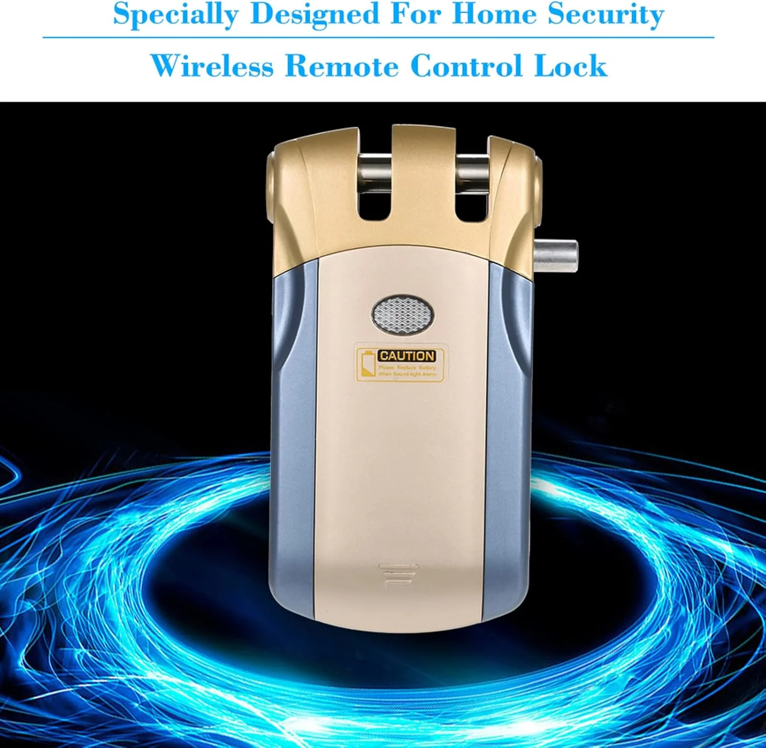 قفل هوشمند درب بدون کلید، کنترل از راه دور بیسیم، آلیاژ روی، به همراه 4 ریموت کنترل، سیستم امنیتی کنترل دسترسی ویلایی و اداری