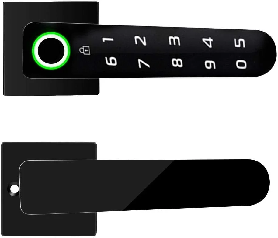 قفل درب اثر انگشتی، قفل درب الکترونیکی پشتیبانی از اثر انگشت، رمز عبور، قفل درب ایمنی ضد سرقت دیجیتال بیومتریک برای امنیت خانه