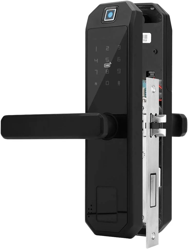 قفل اثر انگشتی ضد آب امنیتی ضد سرقت قفل درب دیجیتال قفل درب الکترونیکی قفل ایمنی پایدار و قابل اعتماد برای هتل، آپارتمان و خانه