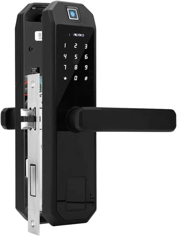 قفل اثر انگشتی ضد آب امنیتی ضد سرقت قفل درب دیجیتال قفل درب الکترونیکی قفل ایمنی پایدار و قابل اعتماد برای هتل، آپارتمان و خانه