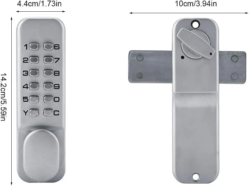 قفل درب دیجیتال، قفل درب بدون کلید، قفل ترکیبی صفحه کلید دیجیتال مکانیکی، دستگیره اهرمی روی درب، امنیت رمز عبور برای درب ورودی، درب های بیرونی، خانه و اداره