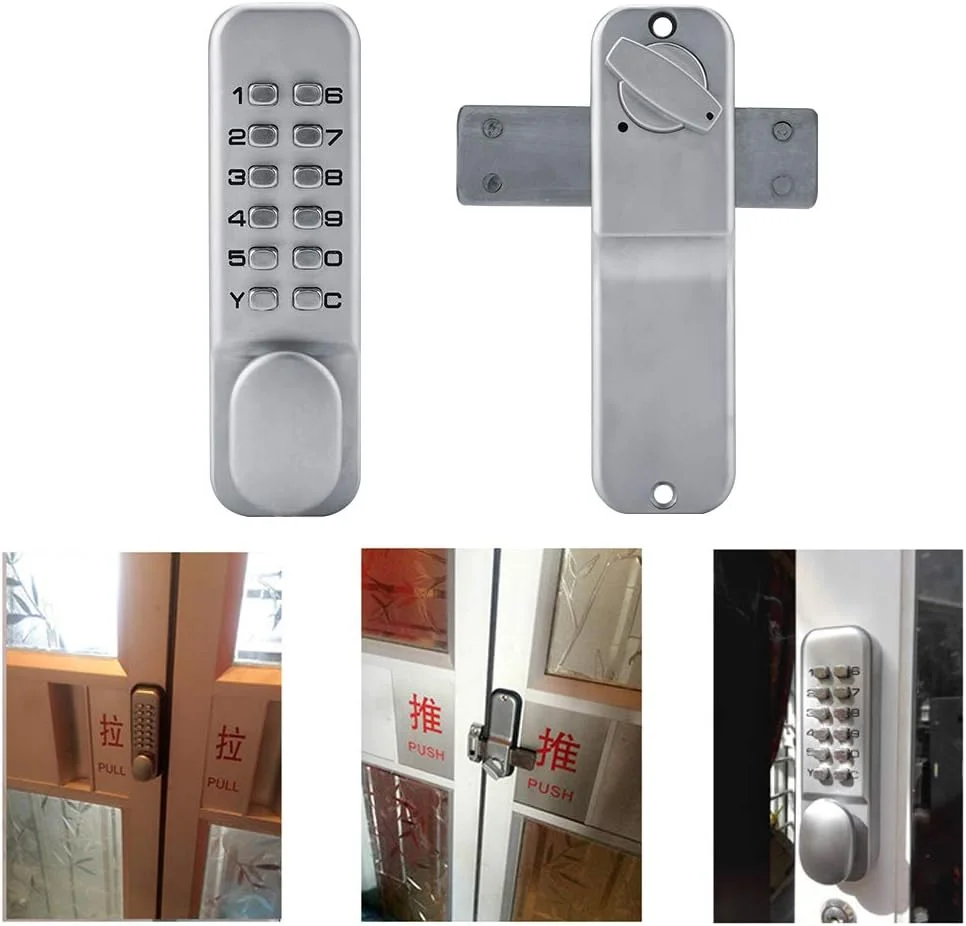قفل درب دیجیتال، قفل درب بدون کلید، قفل ترکیبی صفحه کلید دیجیتال مکانیکی، دستگیره اهرمی روی درب، امنیت رمز عبور برای درب ورودی، درب های بیرونی، خانه و اداره