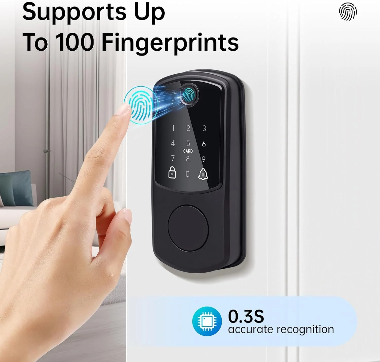 قفل درب، قفل اثر انگشت هوشمند بدون کلید با صفحه کلید دیجیتال، قفل های هوشمند برای درب ورودی، قفل درب هوشمند دیجیتال با کد، قفل الکترونیکی خودکار، مشکی قفل درب، قفل اثر انگشت هوشمند بدون کلید با صفحه کلید دیجیتال، قفل های هوشمند برای درب ورودی، قفل درب هوشمند دیجیتال با کد، قفل الکترونیکی خودکار، مشکی