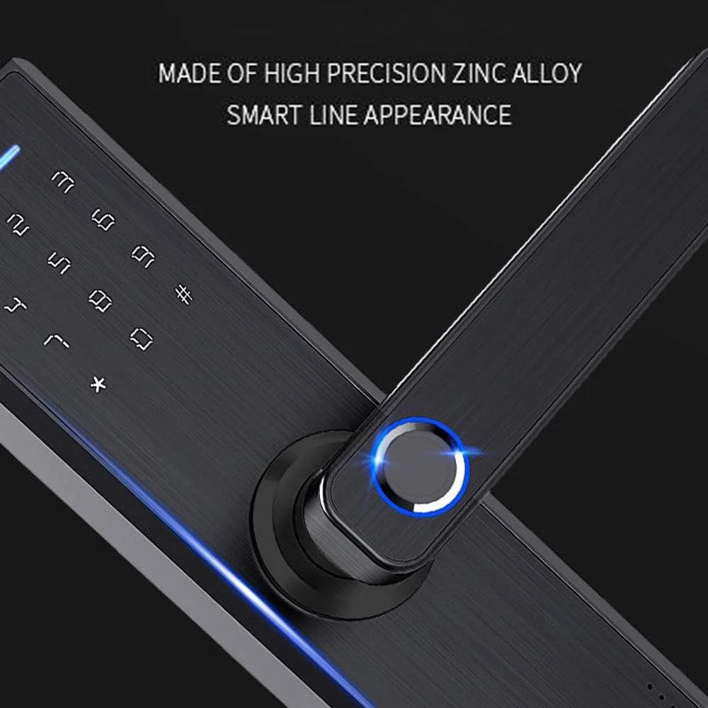 قفل درب الکترونیکی هوشمند Labymos با قابلیت کنترل از طریق اپلیکیشن WiFi، اثر انگشت بیومتریک، قفل دیجیتال بدون کلید مناسب برای خانه و هتل