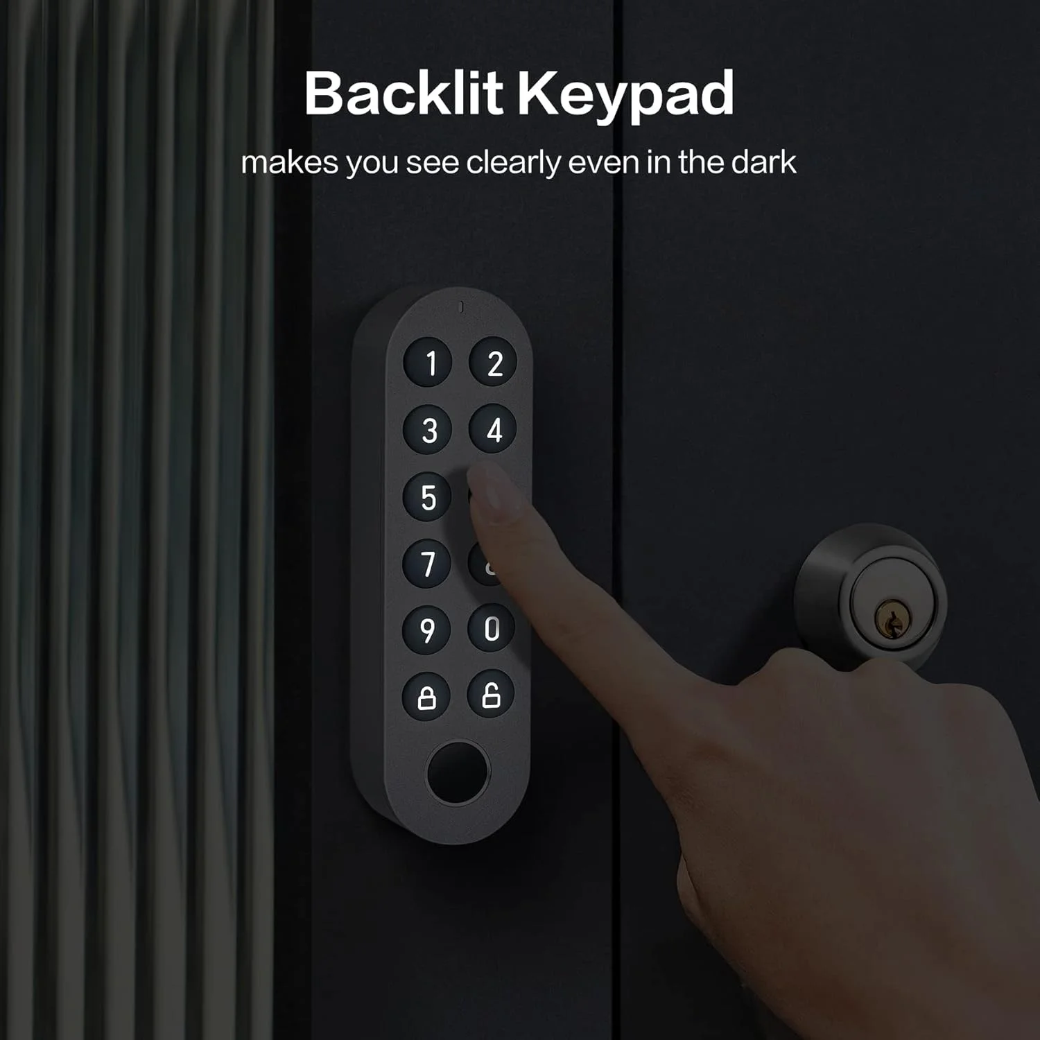 صفحه کلید دیجیتال هوشمند Lockin، ضد آب IPX5، بدون کلید، کنترل دسترسی، قفل درب ورودی دیجیتال، پشتیبانی از رمزهای عبور مجازی و کدهای مهمان، خاکستری صفحه کلید دیجیتال هوشمند Lockin، ضد آب IPX5، بدون کلید، کنترل دسترسی، قفل درب ورودی دیجیتال، پشتیبانی از رمزهای عبور مجازی و کدهای مهمان، خاکستری